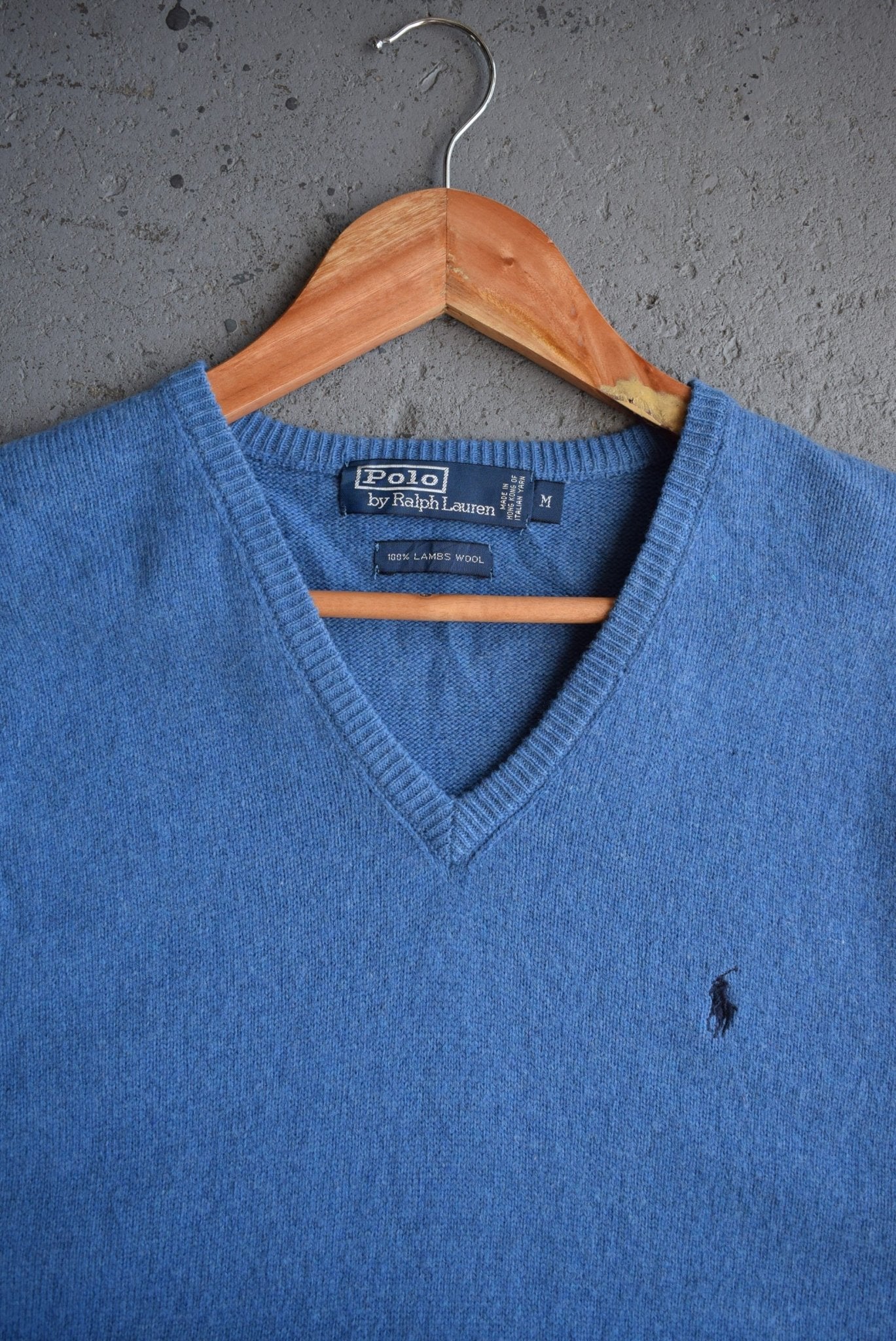 *100% Wool* Vintage Polo Ralph Lauren Classic Logo Embroidered Knitted Vest (M) - Retrospective Store