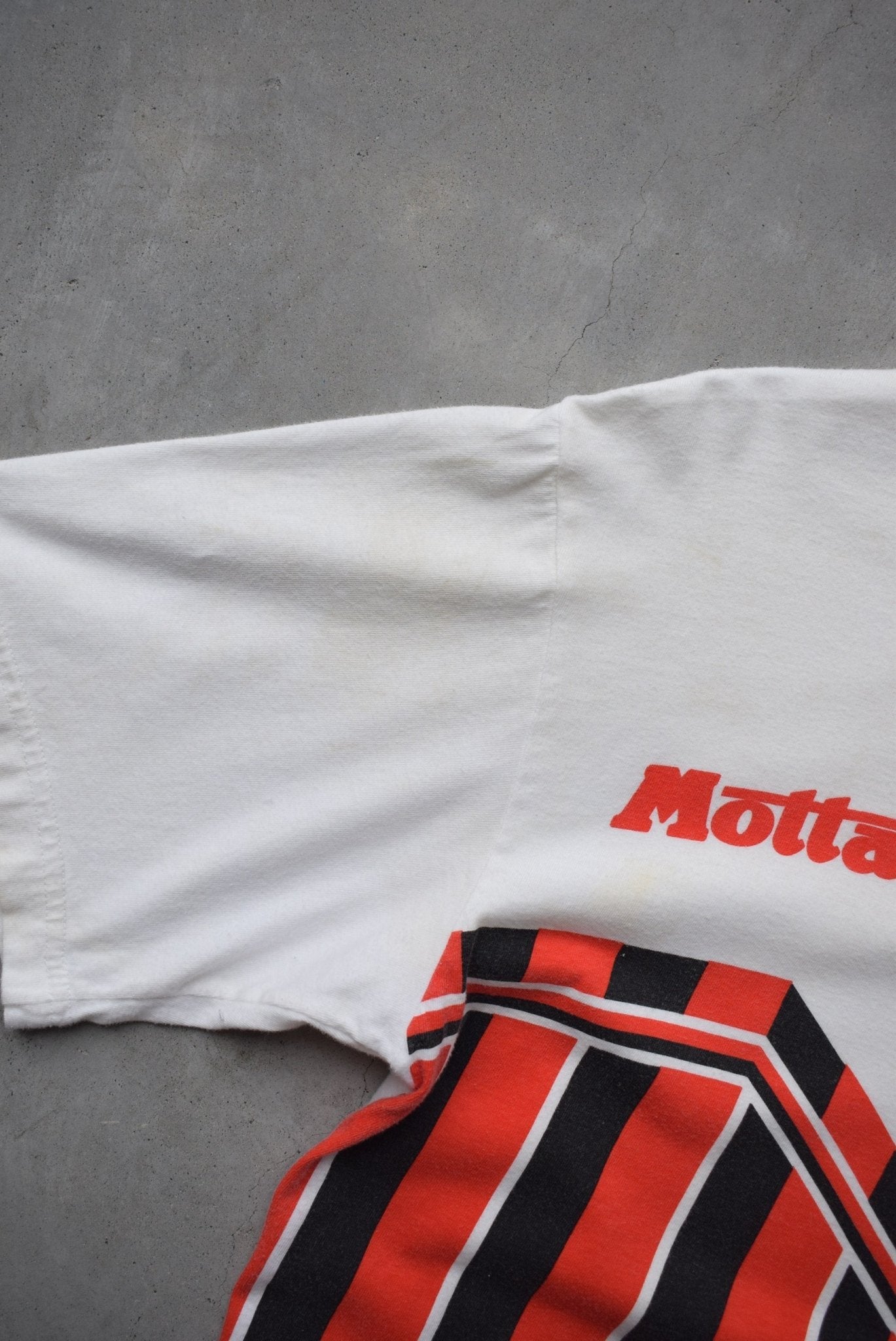 AC Milan FC White Graphic Tee — 1990s (S) - Retrospective Store