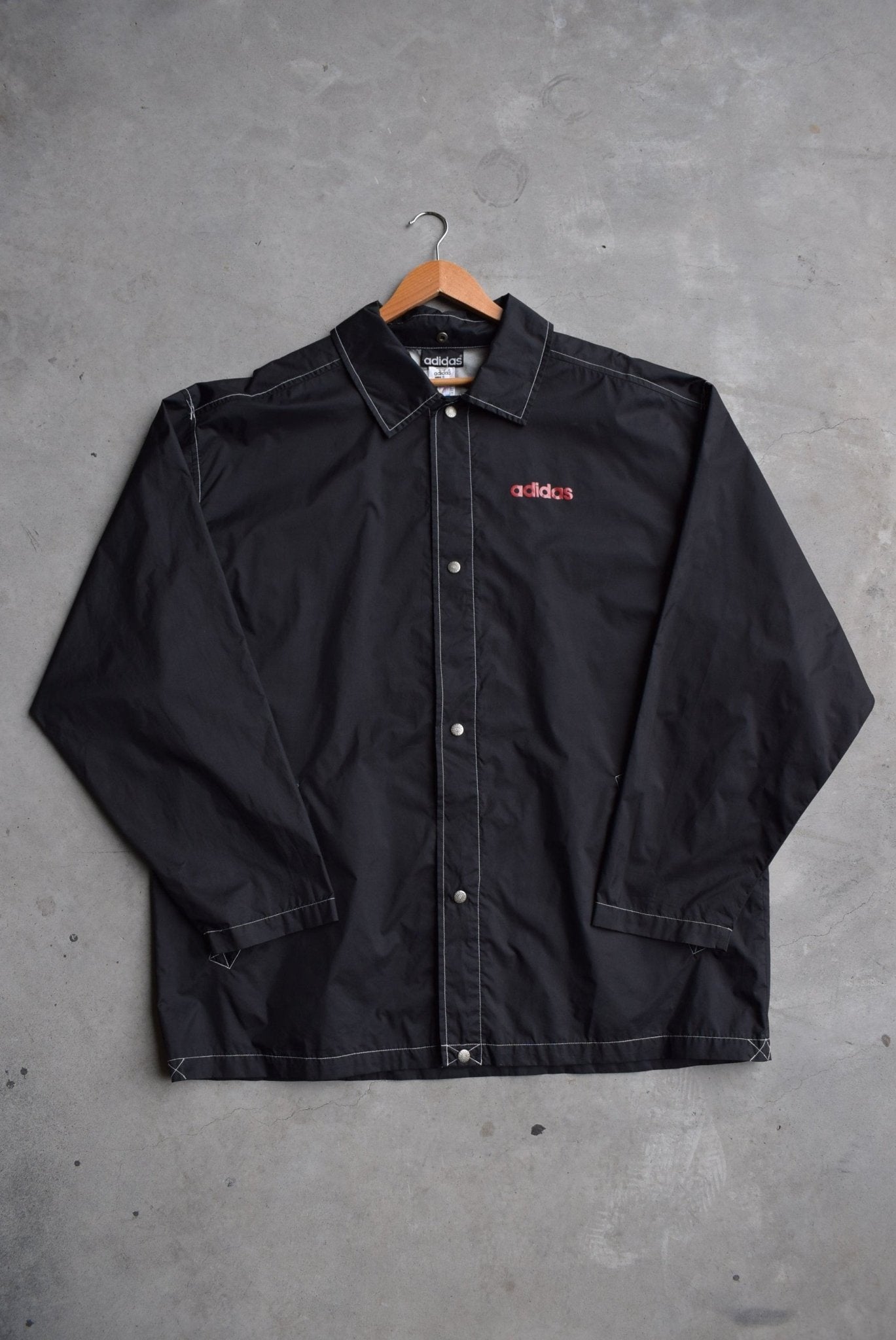 Adidas Basketball Windbreaker Jacket — 1990s (XXL) - Retrospective Store