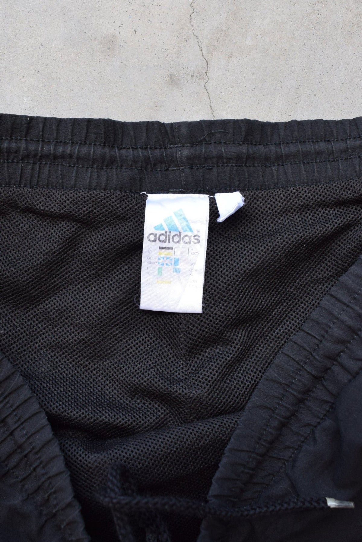 Adidas Black Embroidered Logo Track Pants — 2000s (XL) - Retrospective Store