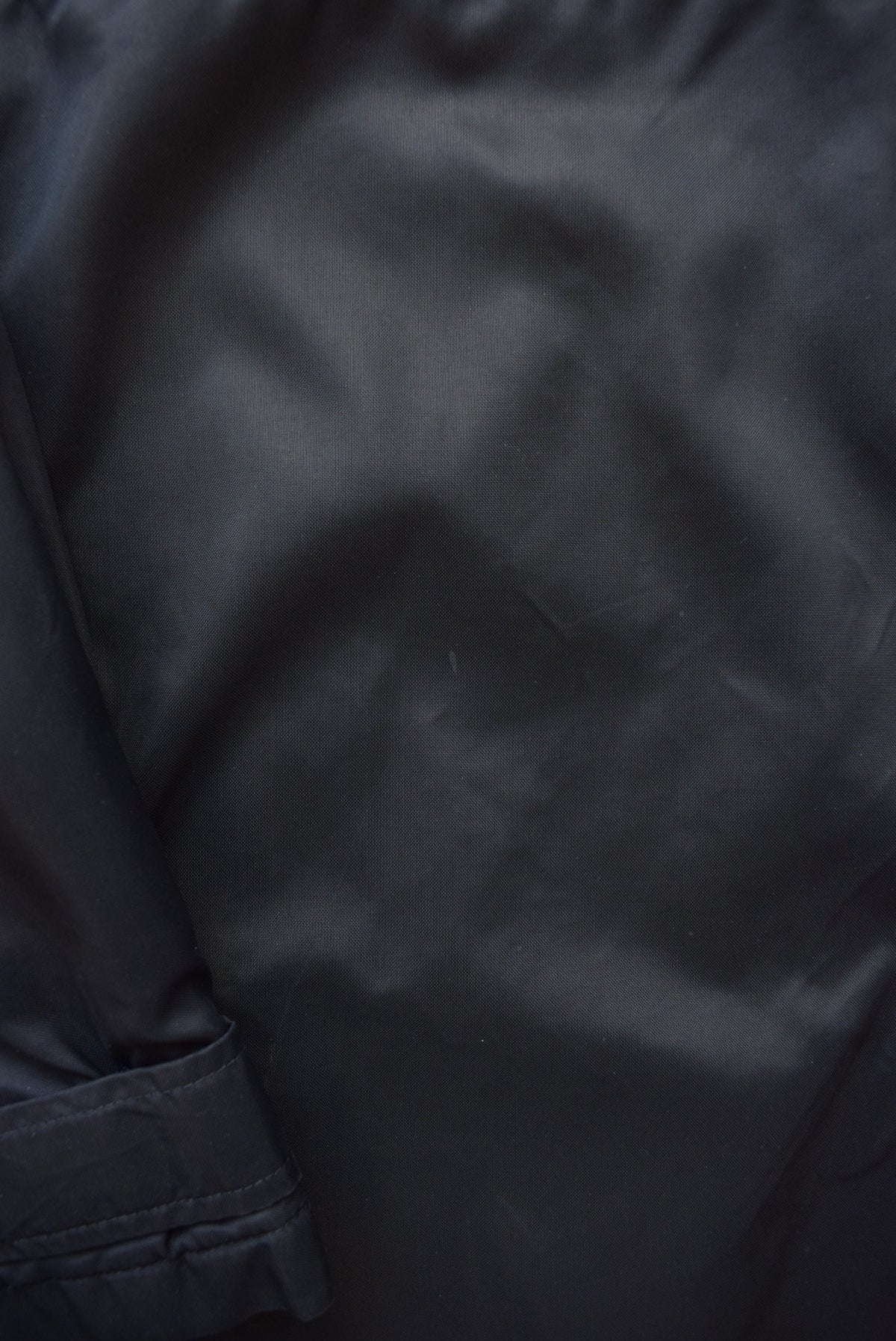 Adidas Black Embroidered Spellout Heavyweight Jacket — 1990s (L/XL) - Retrospective Store