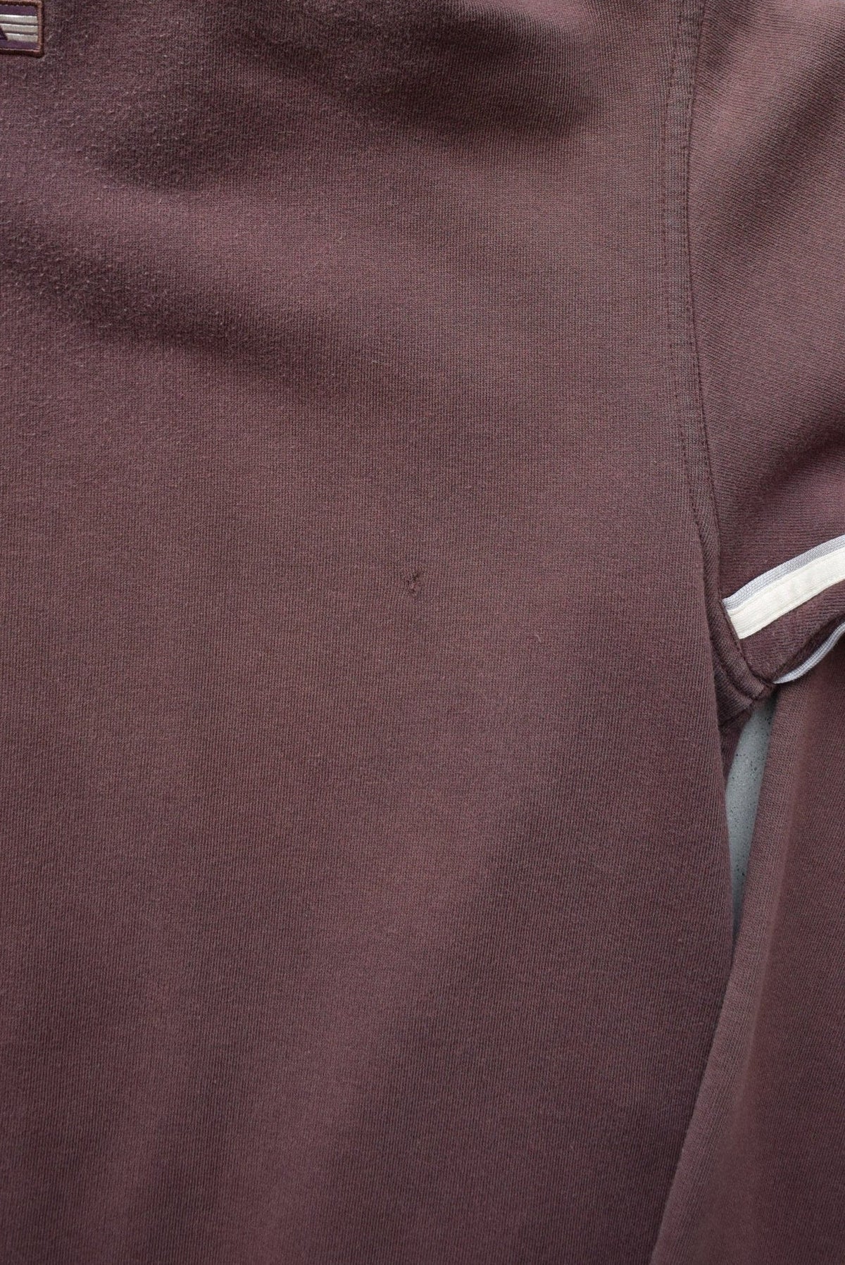 Adidas Brown Embroidered Spellout Full-Zip Hoodie — 2000s (S) - Retrospective Store