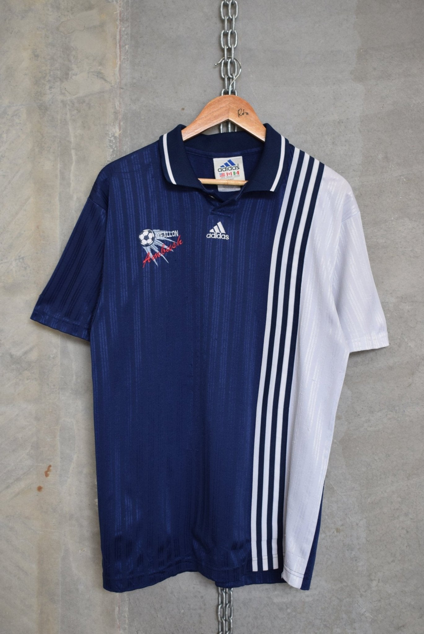 Adidas Embroidered Soccer Jersey — 1990s (L) - Retrospective Store