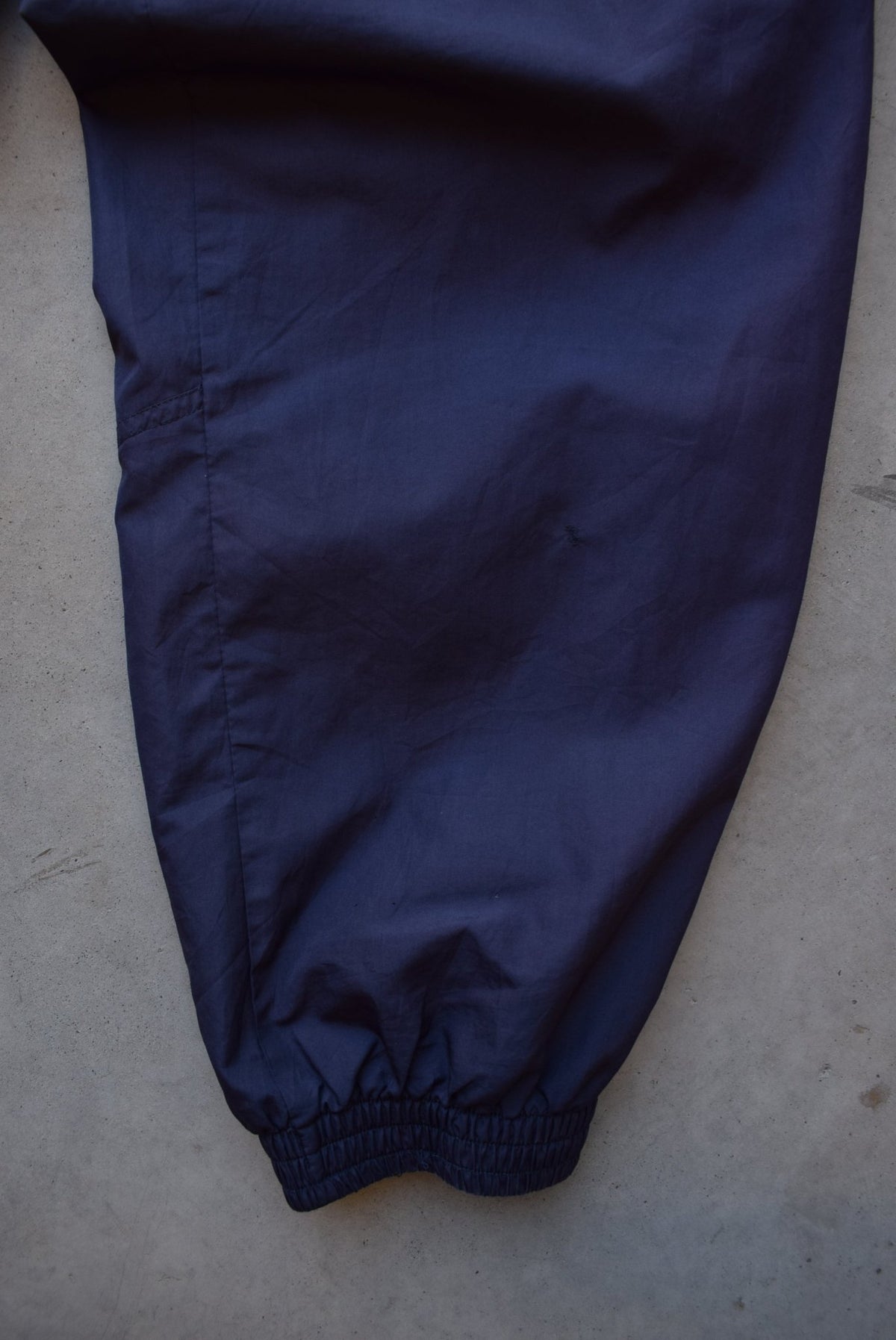 Adidas Navy Embroidered Logo Track Pants — 2000s (L/XL) - Retrospective Store