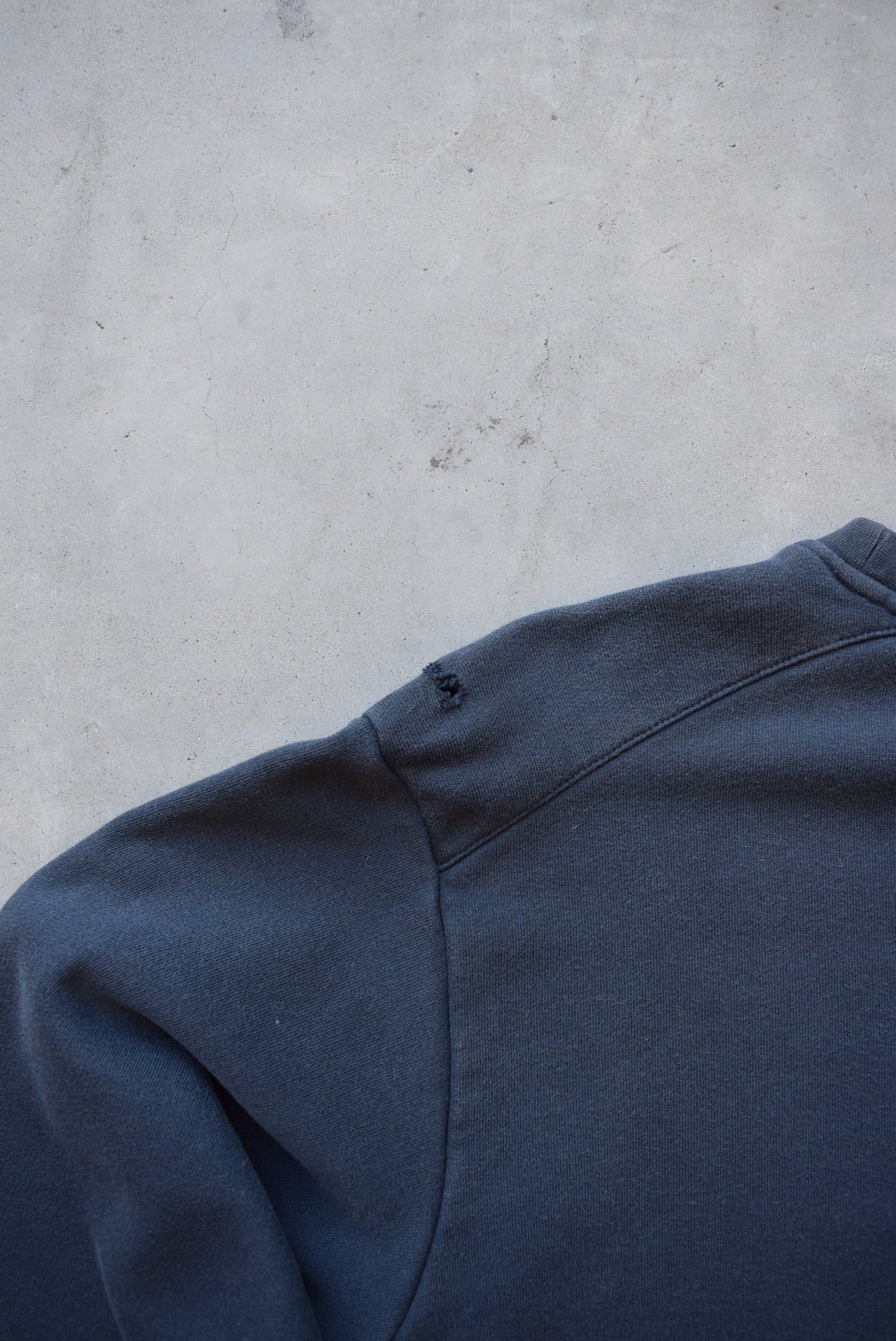 Adidas Navy Embroidered Spellout Crewneck — 2000s (L) - Retrospective Store