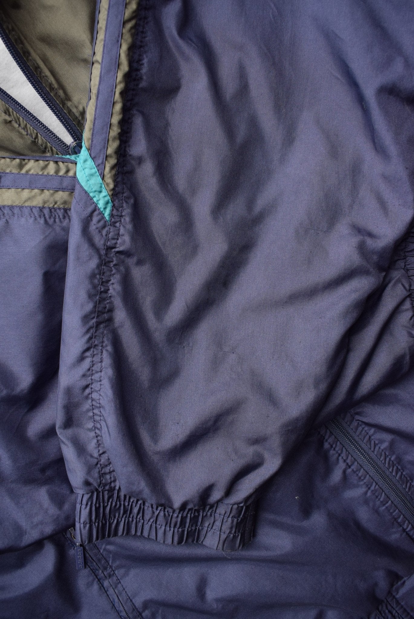 Adidas Purple & Grey Embroidered Spellout Jacket — 1990s (L) - Retrospective Store