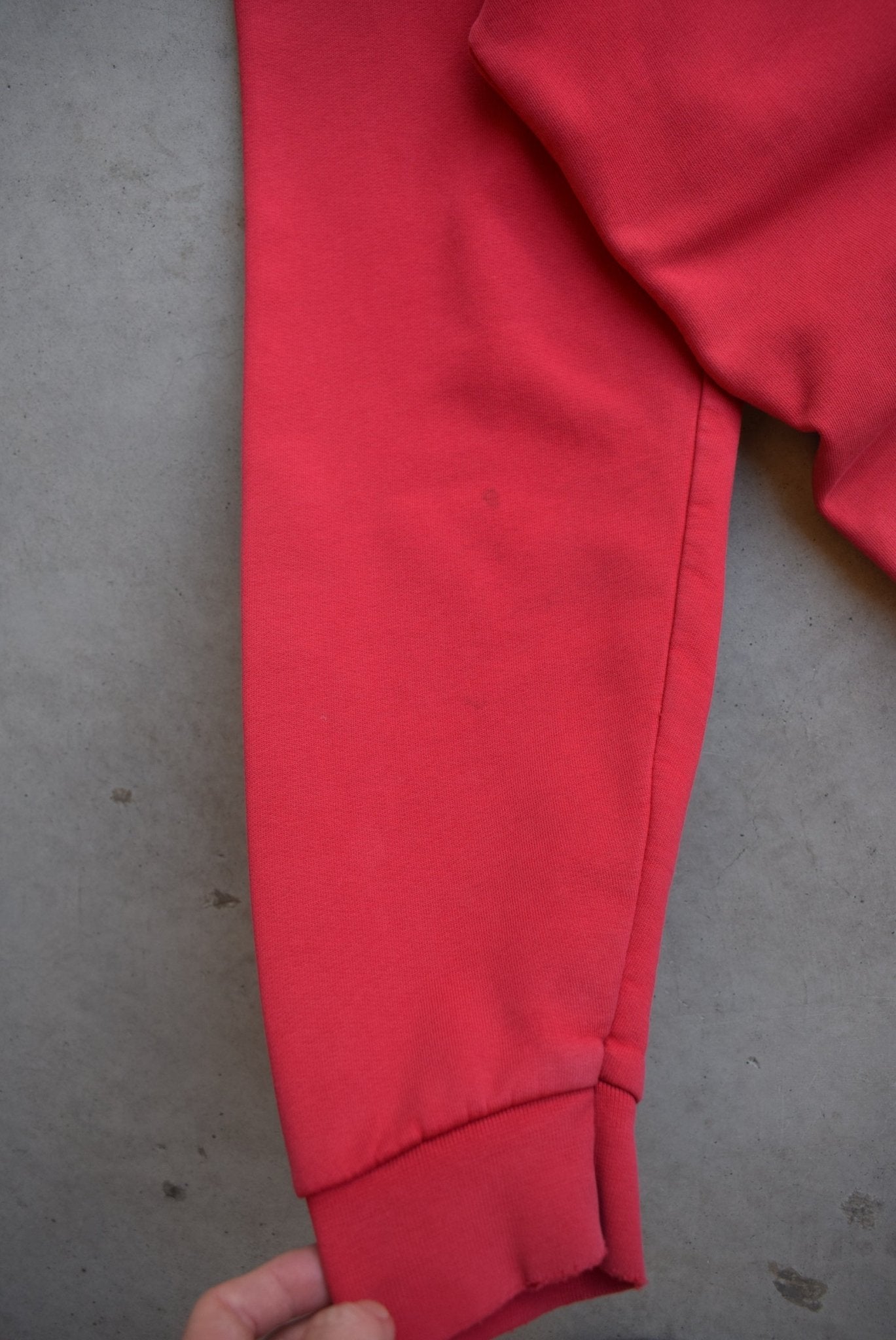 Adidas Red Embroidered Spellout Crewneck — 2000s (L) - Retrospective Store