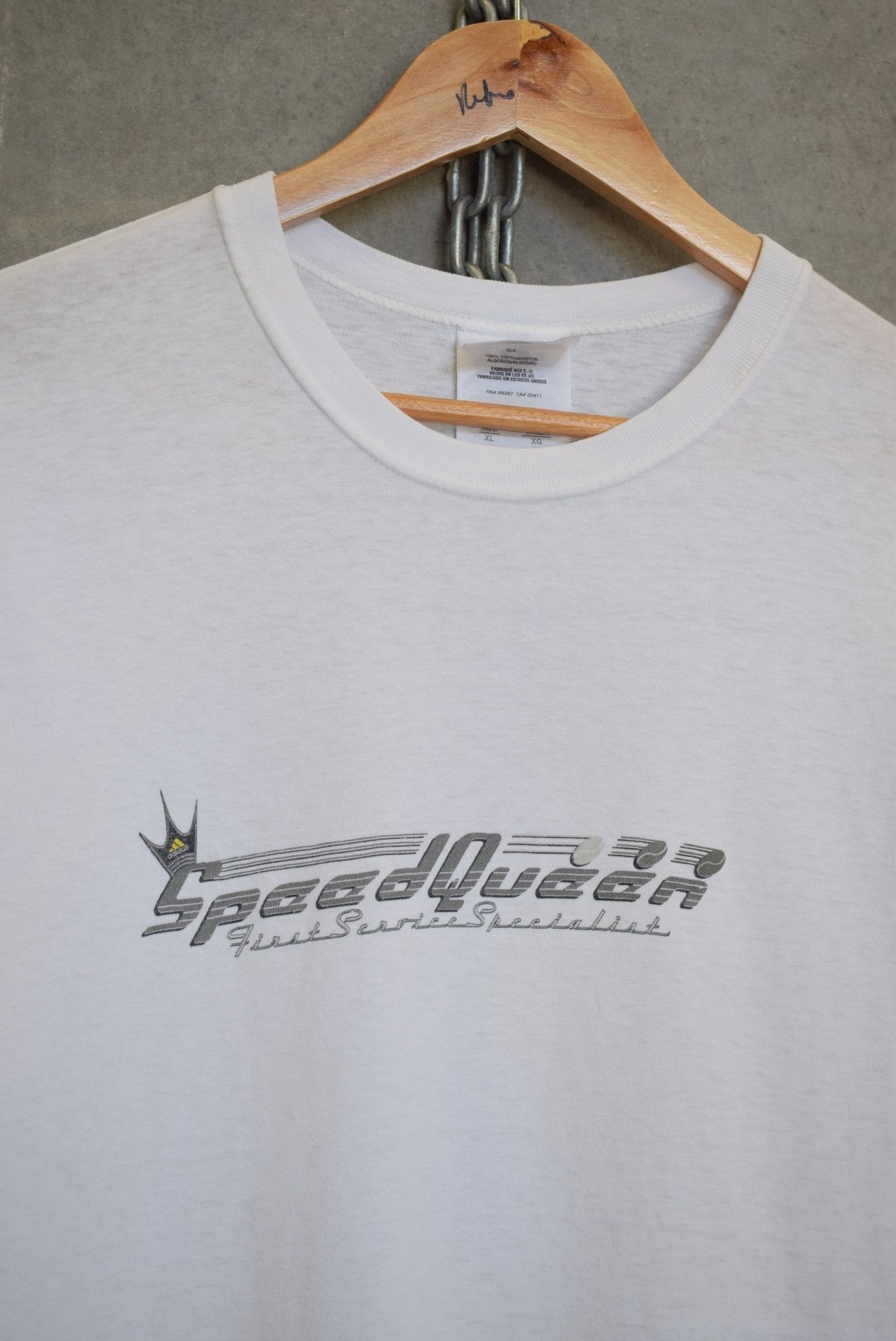 Adidas Speed Queen Tennis Tee — 2000s (Women's XL) - Retrospective Store
