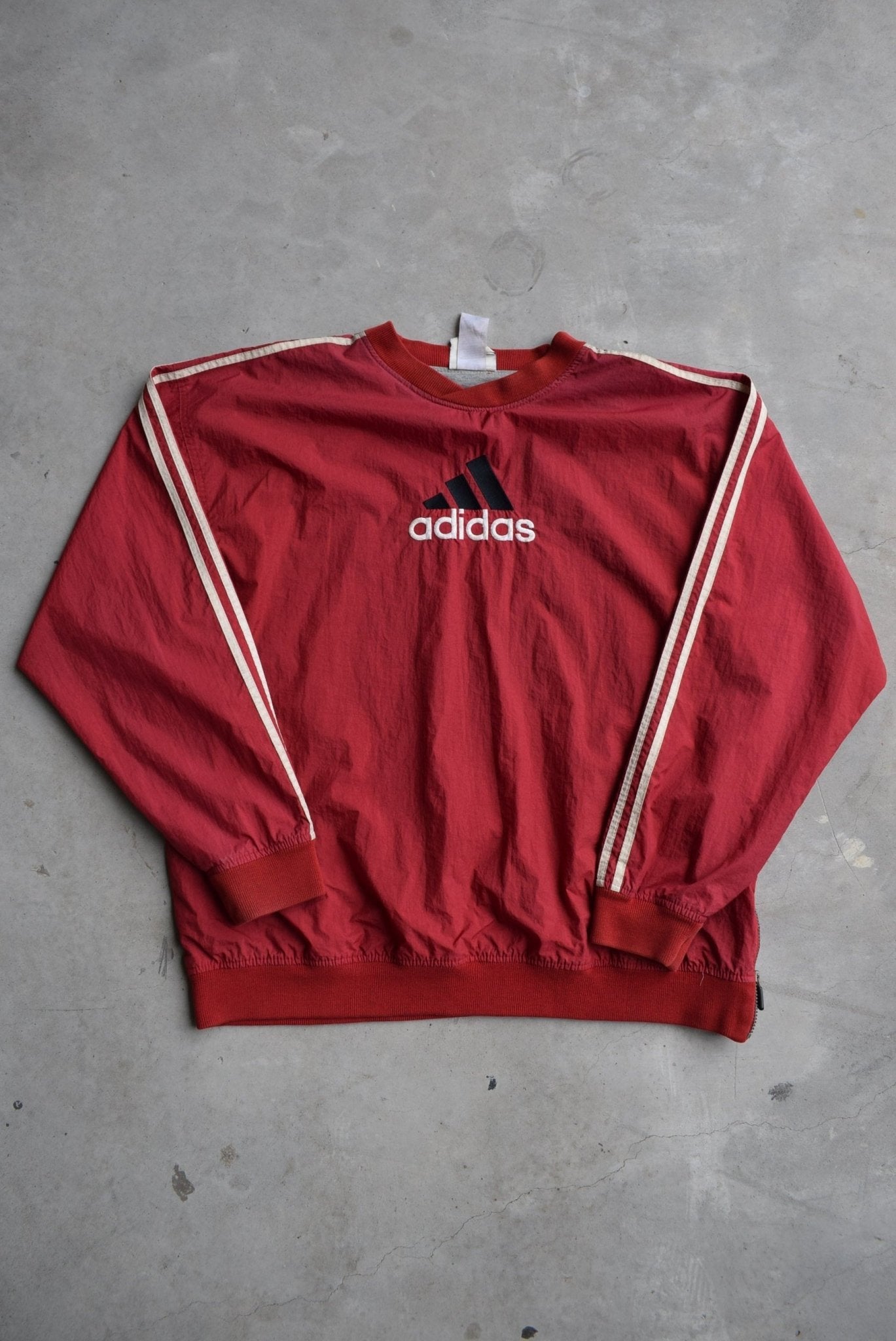 Adidas Spellout Embroidered Pullover Jacket — 2000s (XL) - Retrospective Store