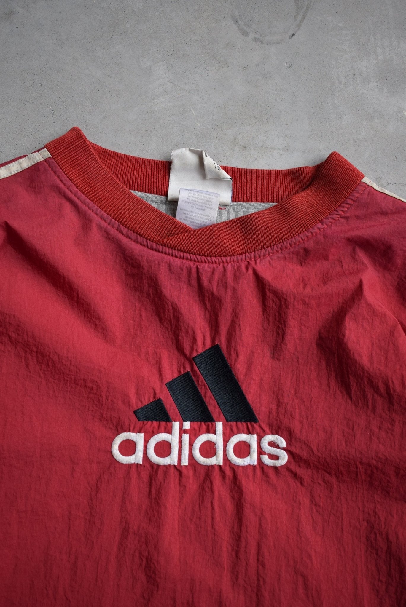 Adidas Spellout Embroidered Pullover Jacket — 2000s (XL) - Retrospective Store