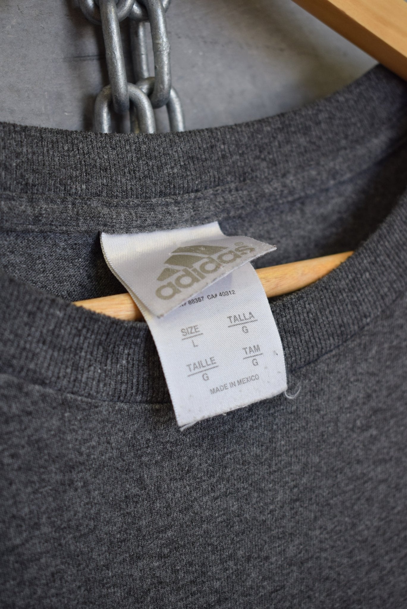 Adidas Spellout Tee — 2000s (L) - Retrospective Store