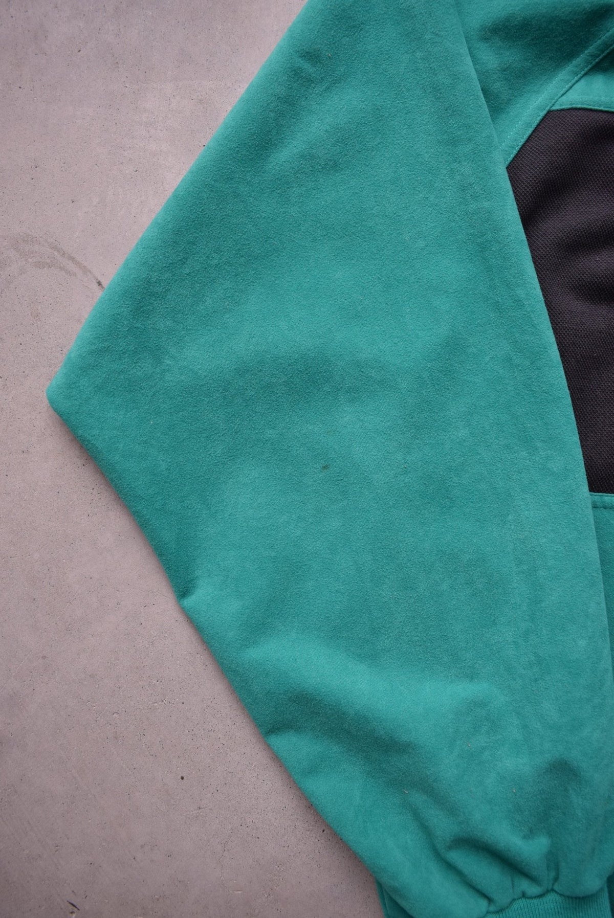 Adidas 'The Magic Moment of Sport' Green & Black Embroidered Collared Sweater — 1980s (L) - Retrospective Store