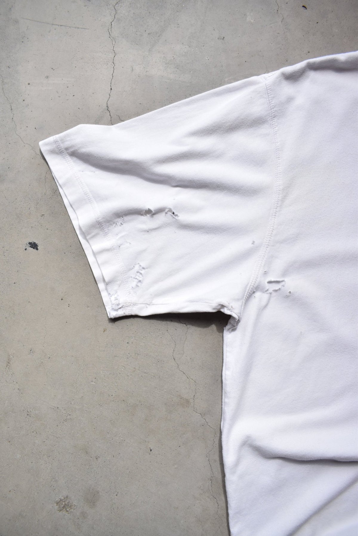 Adidas White Embroidered Spellout Tee — 1990s (XXL) - Retrospective Store