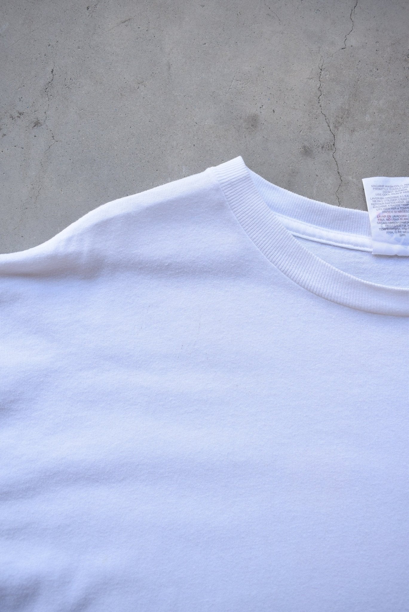 Adidas White Graphic Tee — 1990s (XL) - Retrospective Store