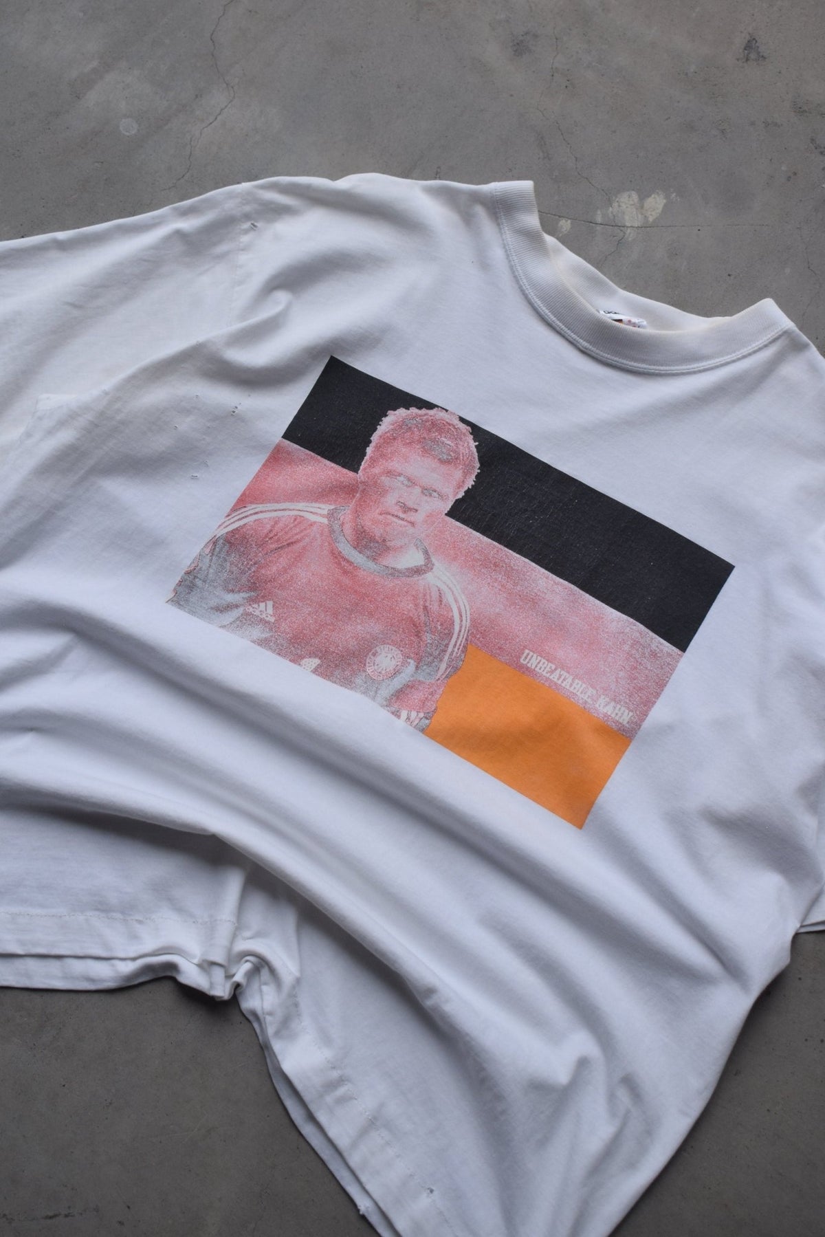 Adidas x Germany National Football Team White Graphic Tee — 1990s (L) - Retrospective Store