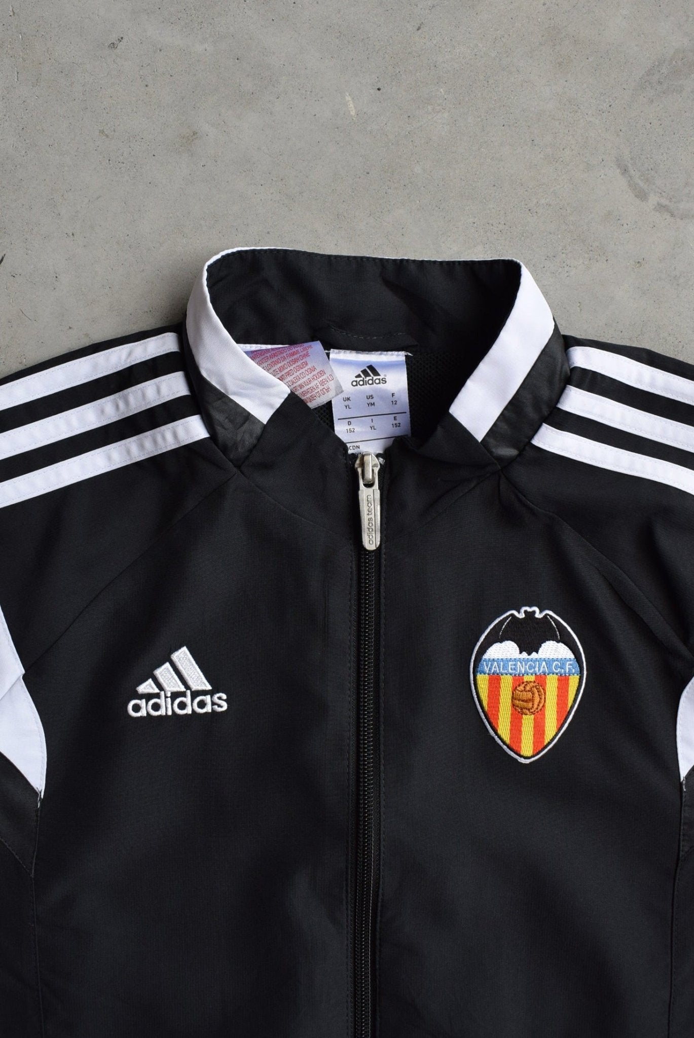 Adidas x Valencia FC Black Embroidered Jacket — 2000s (XS) - Retrospective Store