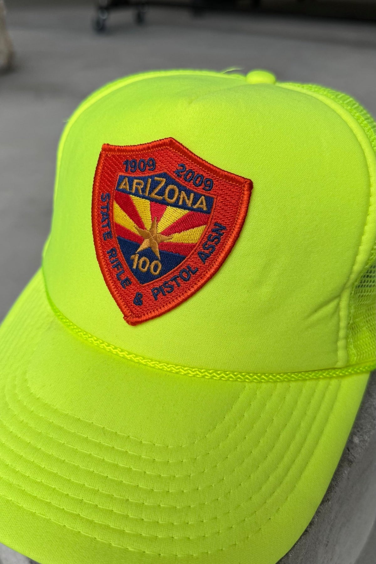Arizona Rifle Association Yellow Embroidered Hat — 2000s - Retrospective Store