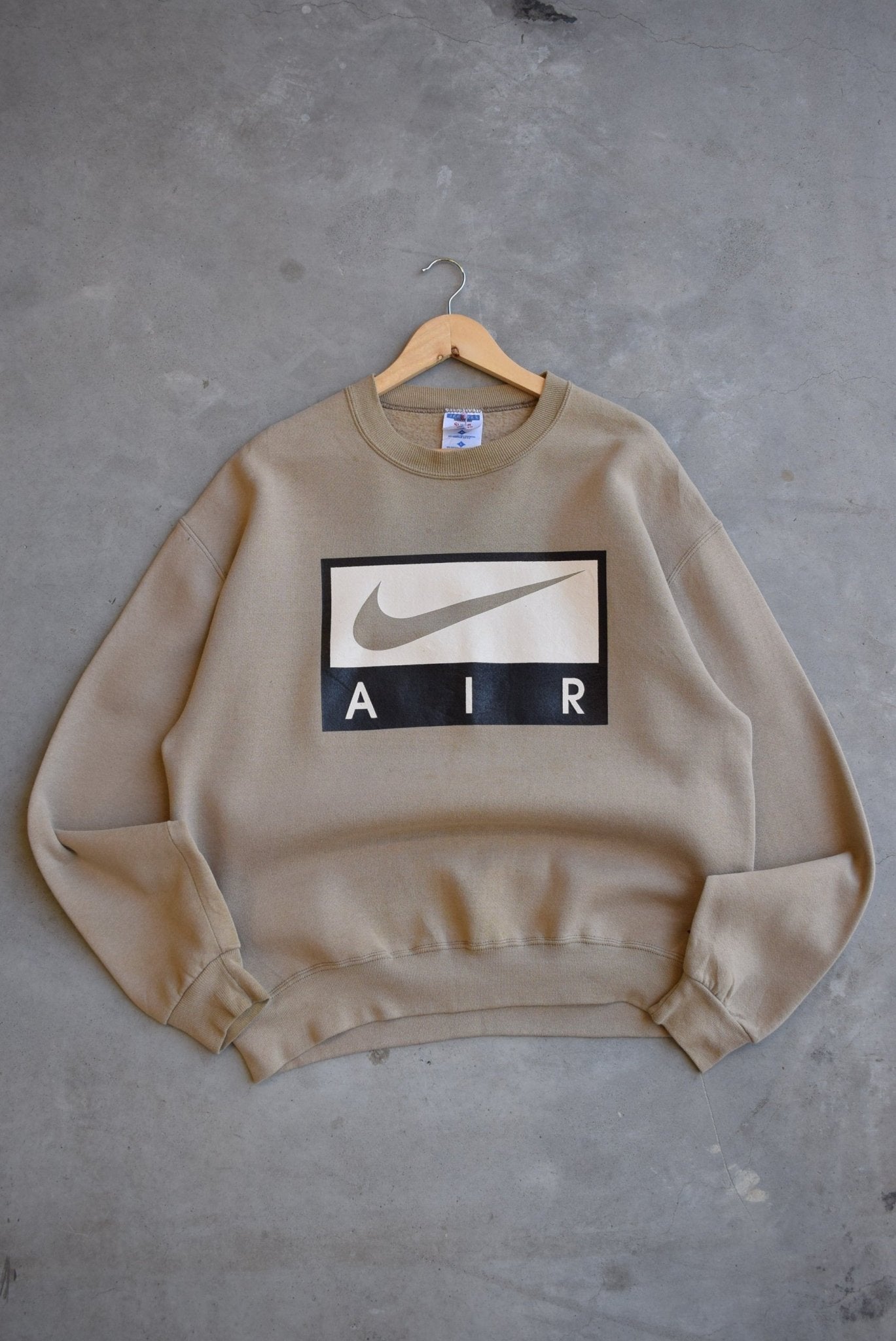 Bootleg Nike Air Spellout Crewneck — 1990s (L) - Retrospective Store