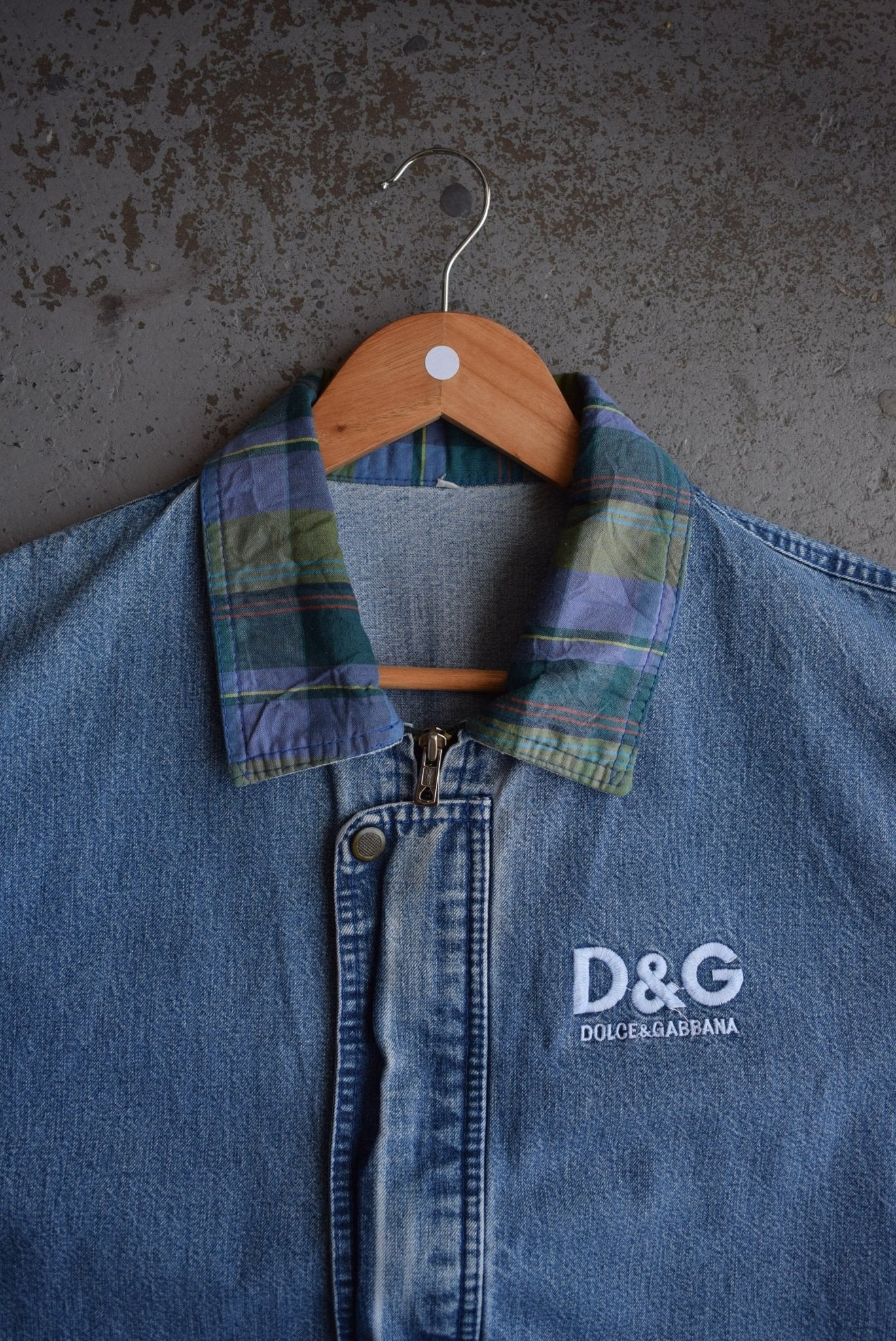 *Bootleg* Vintage Dolce & Gabbana Embroidered Denim Vest (L) - Retrospective Store