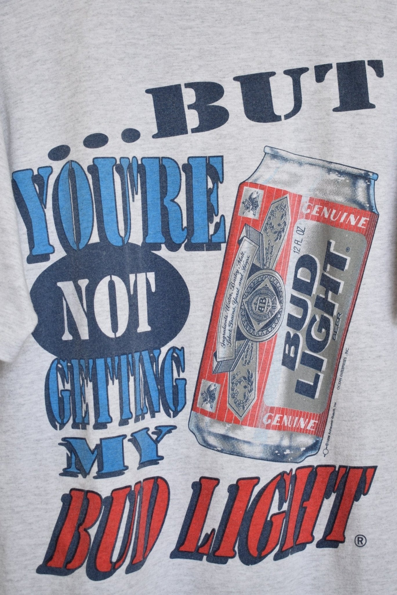 Budweiser Beer Graphic Tee — 1996 (L) - Retrospective Store