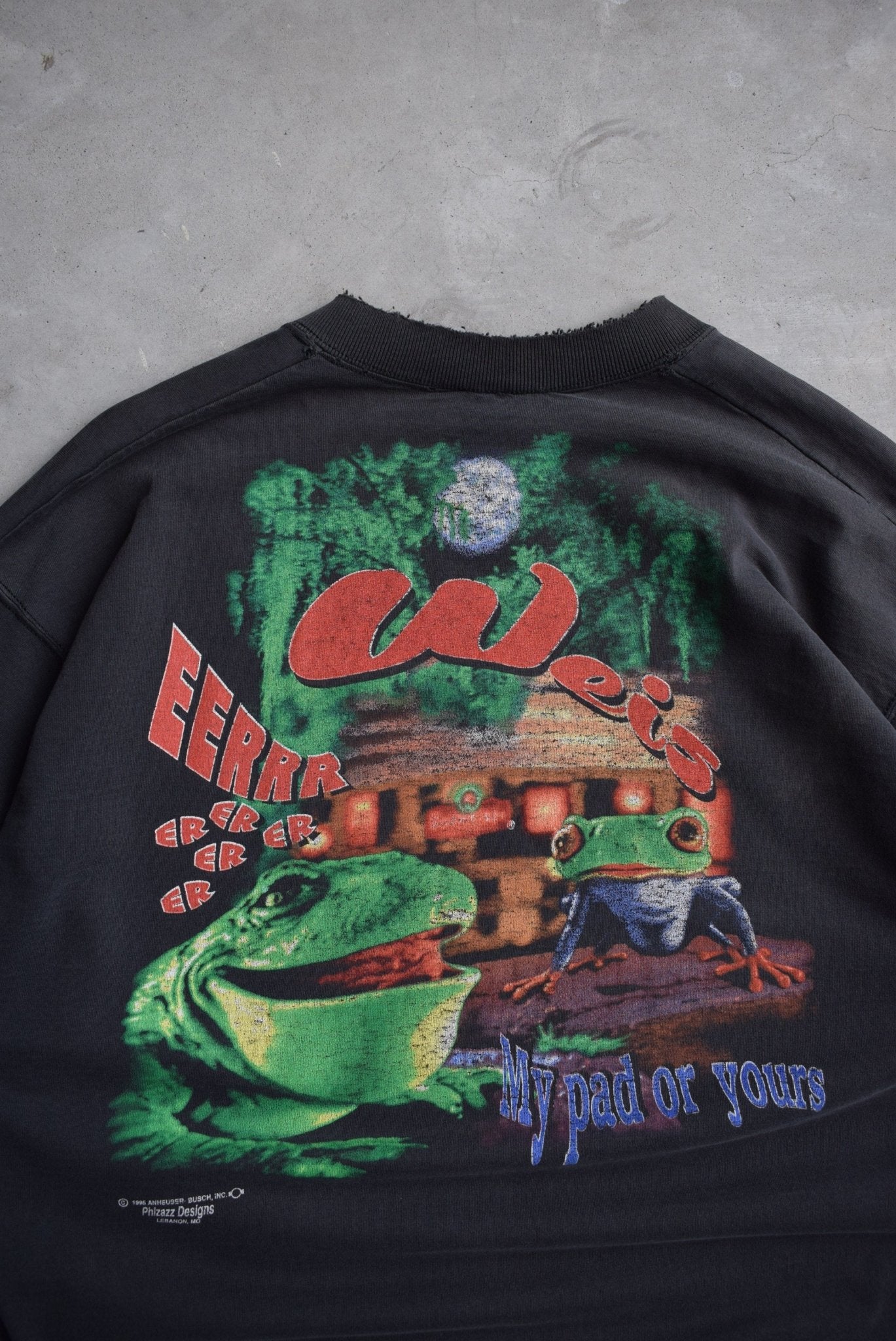 Budweiser 'This Bud's For You' Black Graphic Tee — 1990s (XL) - Retrospective Store