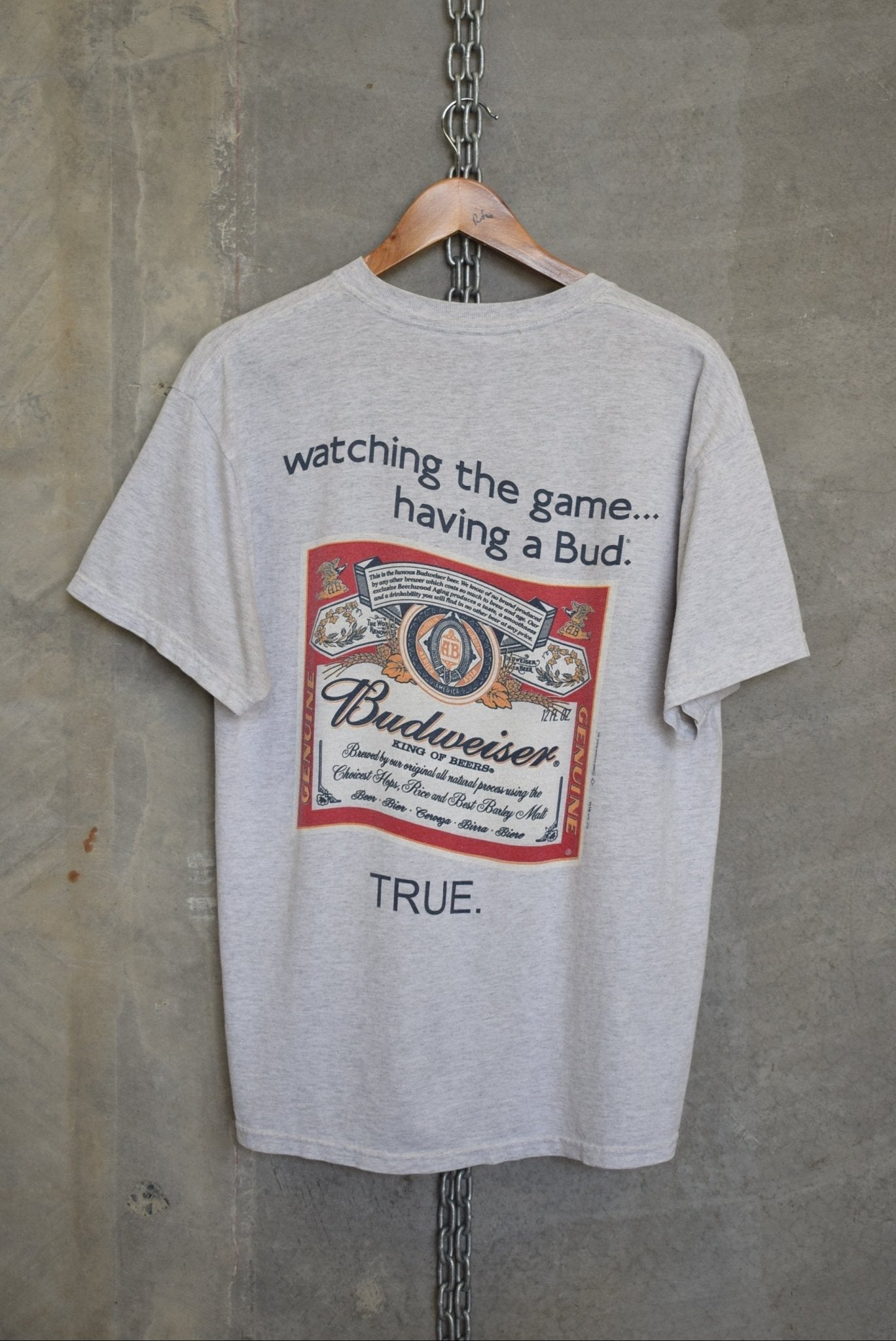 Budweiser 'Whassup!' Graphic Tee — 2000 (L) - Retrospective Store