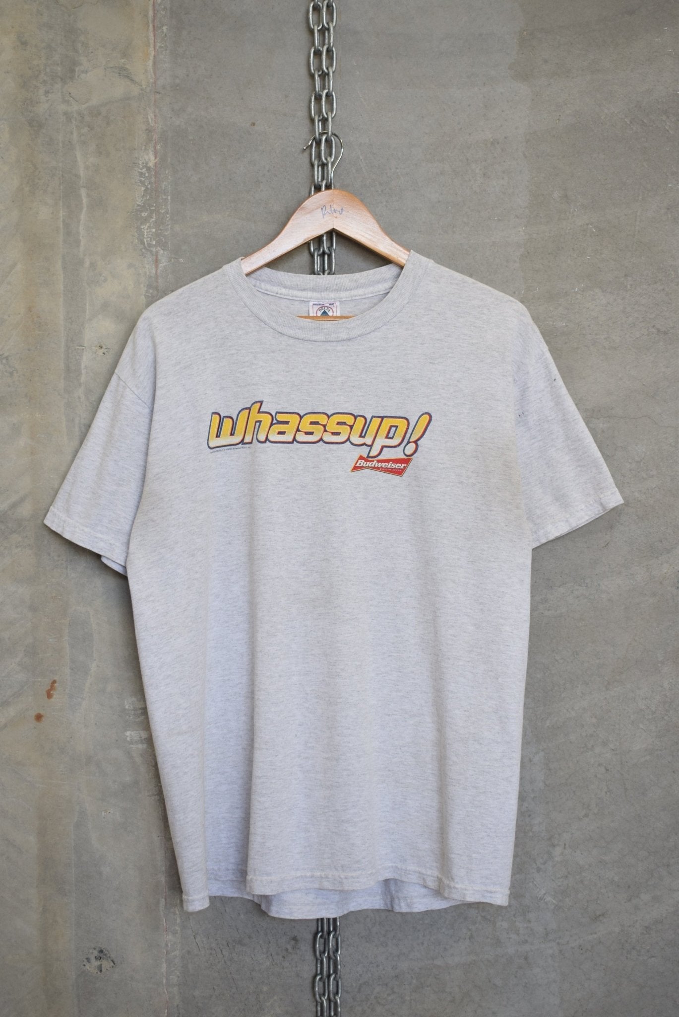 Budweiser 'Whassup!' Graphic Tee — 2000 (L) - Retrospective Store