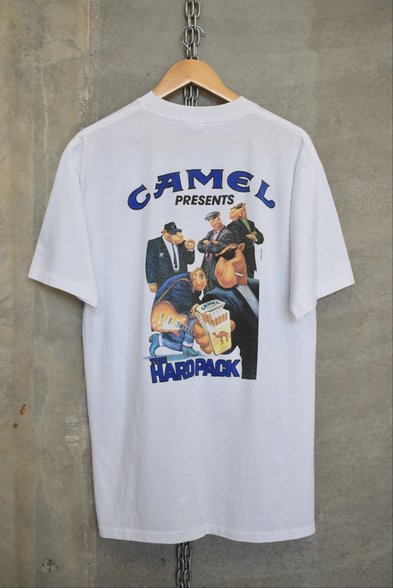 Camel Cigarettes 'The Hard Pack' Pocket Tee — 1991 (L) - Retrospective Store