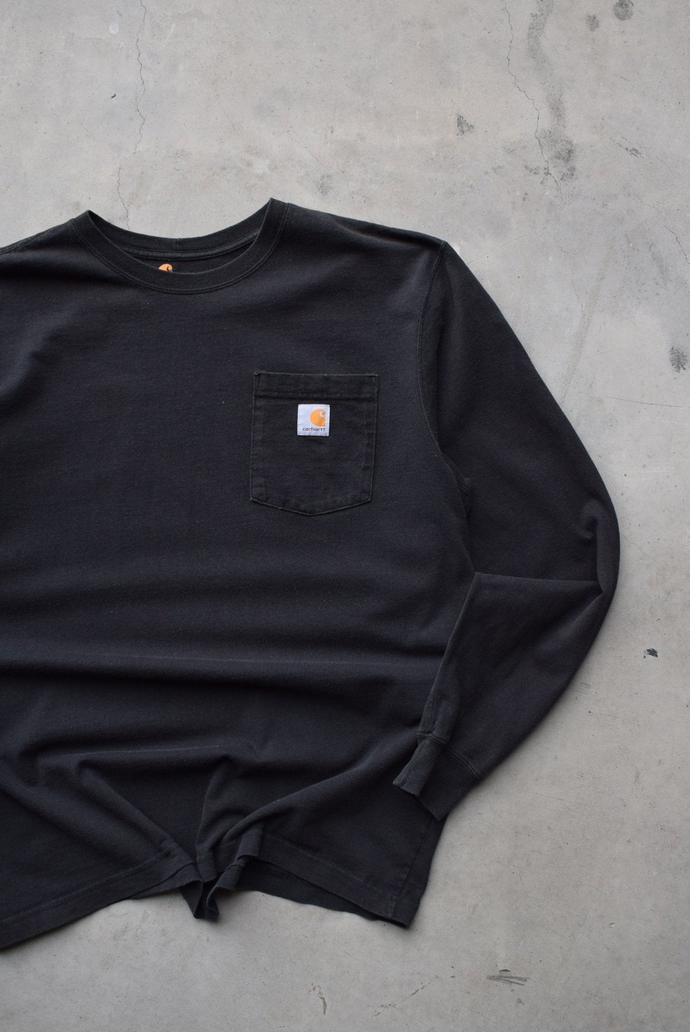Carhartt Black Long Sleeve Pocket Tee — 2000s (XL) - Retrospective Store
