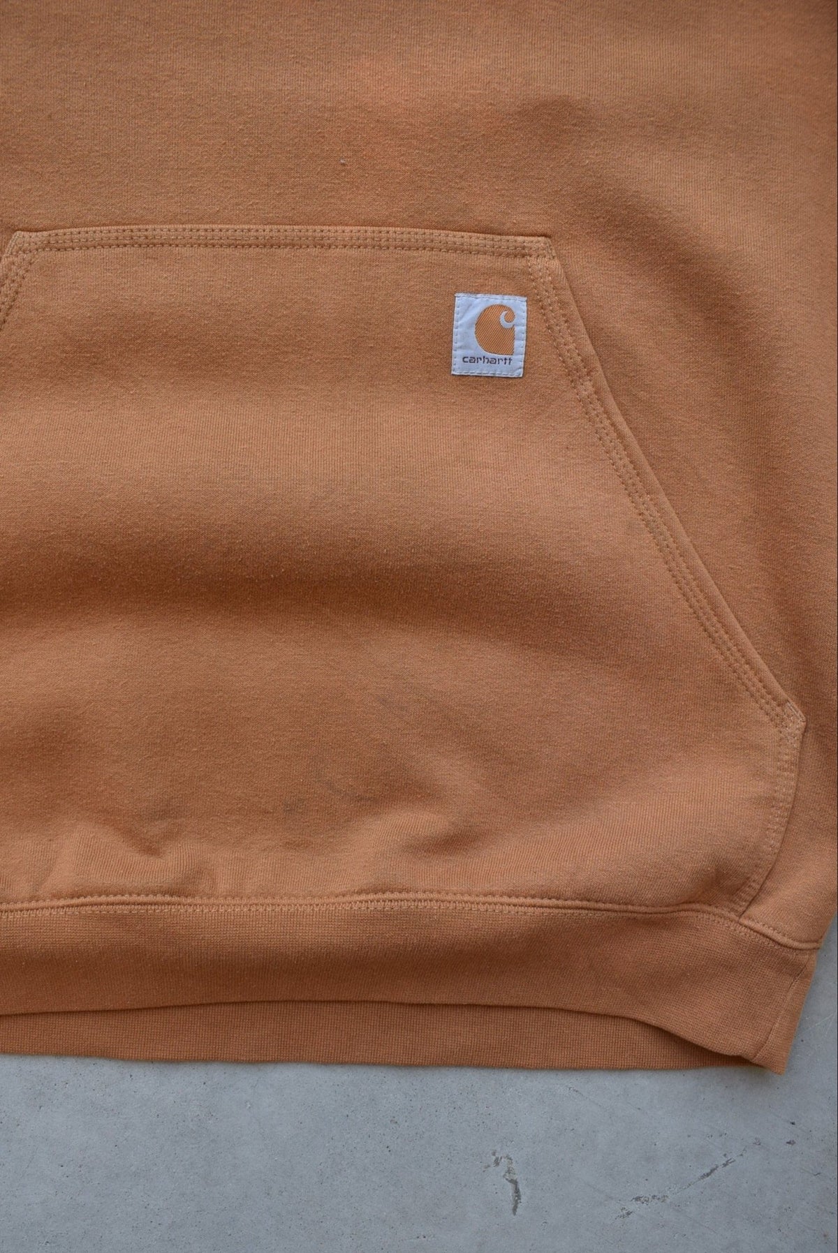 Carhartt Brown Classic Logo Hoodie — 1990s (L) - Retrospective Store