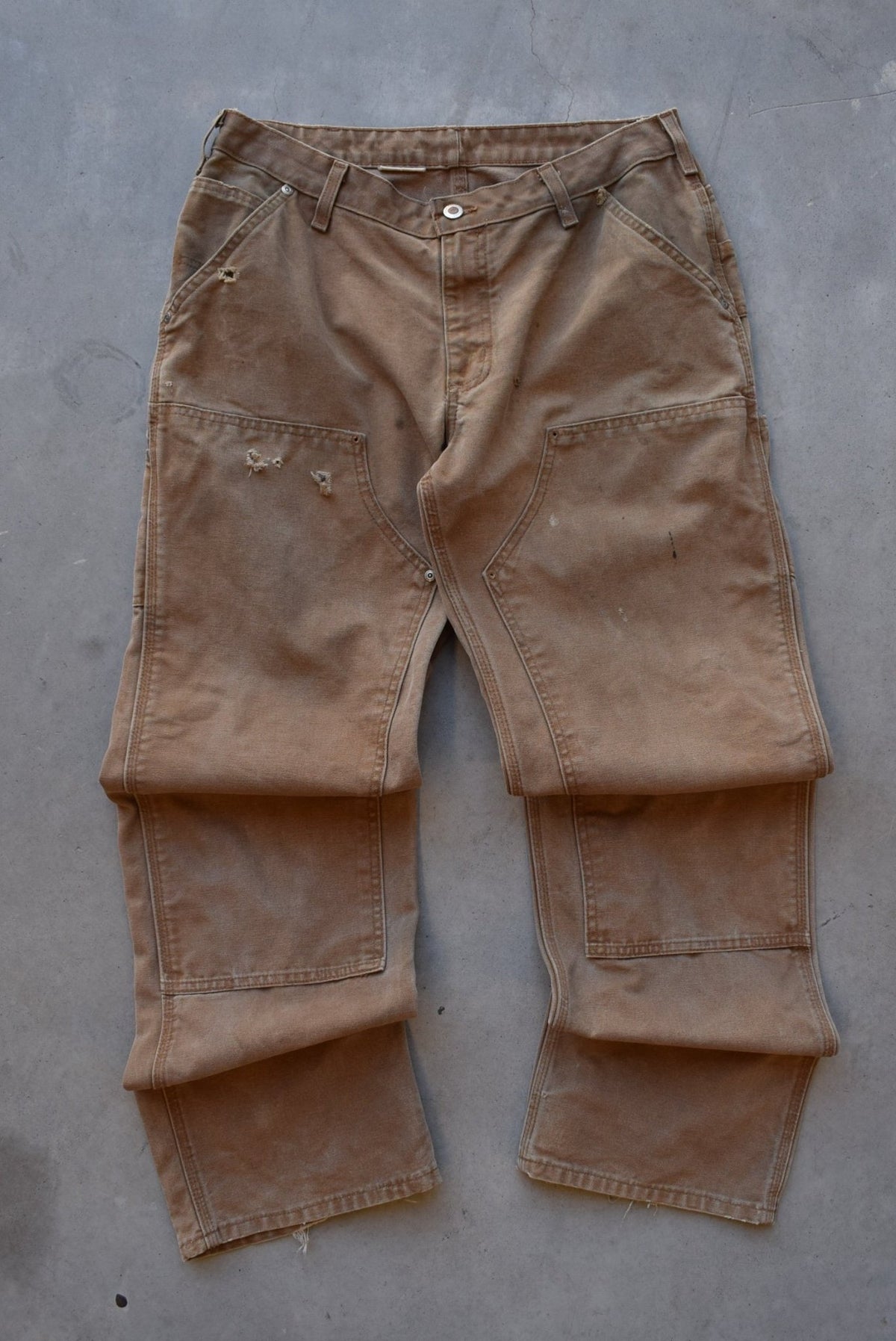 Carhartt Brown Double-Knee Carpenter Pants — 2000s (34) - Retrospective Store