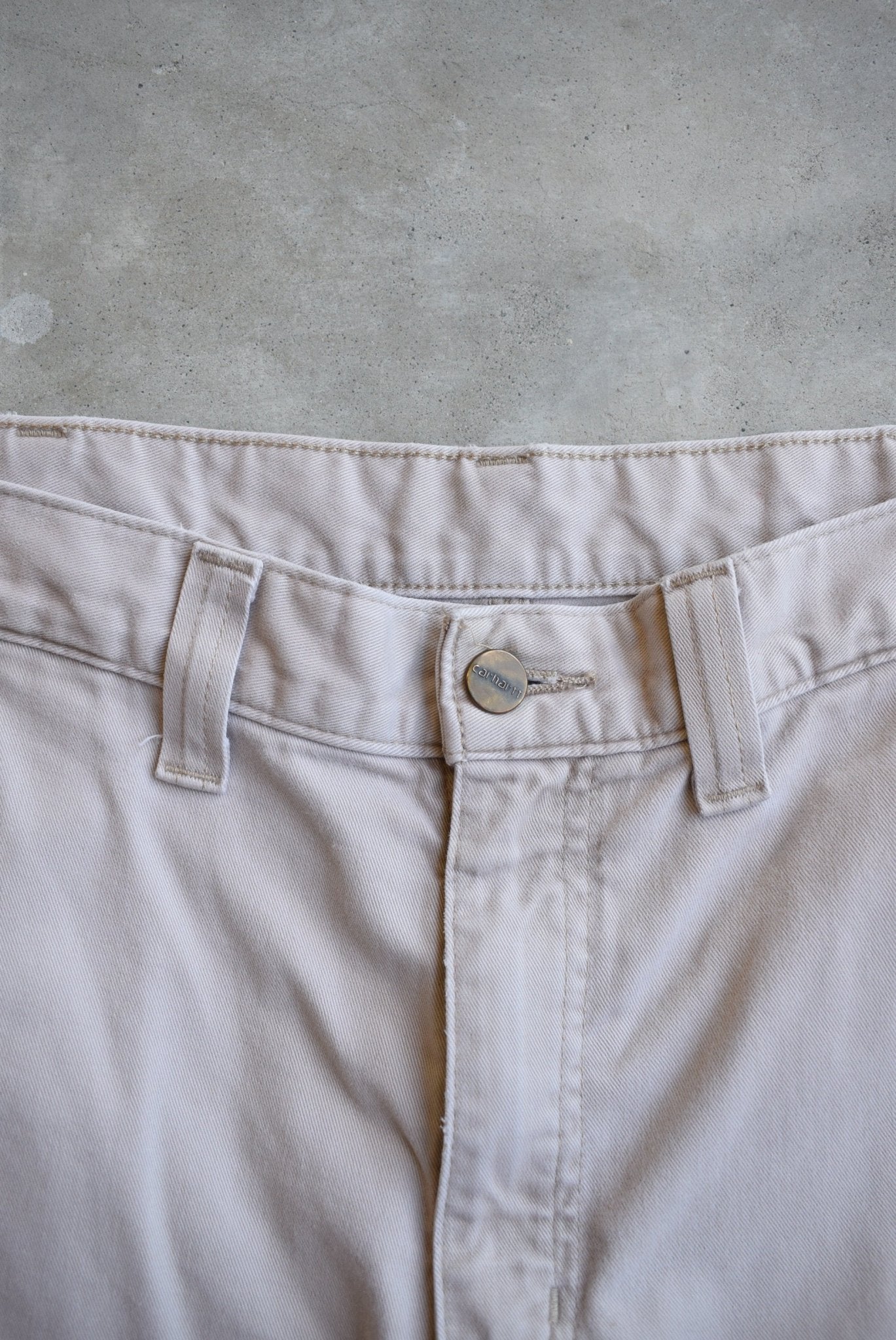 Carhartt Cream Carpenter Pants — 2000s (36) - Retrospective Store