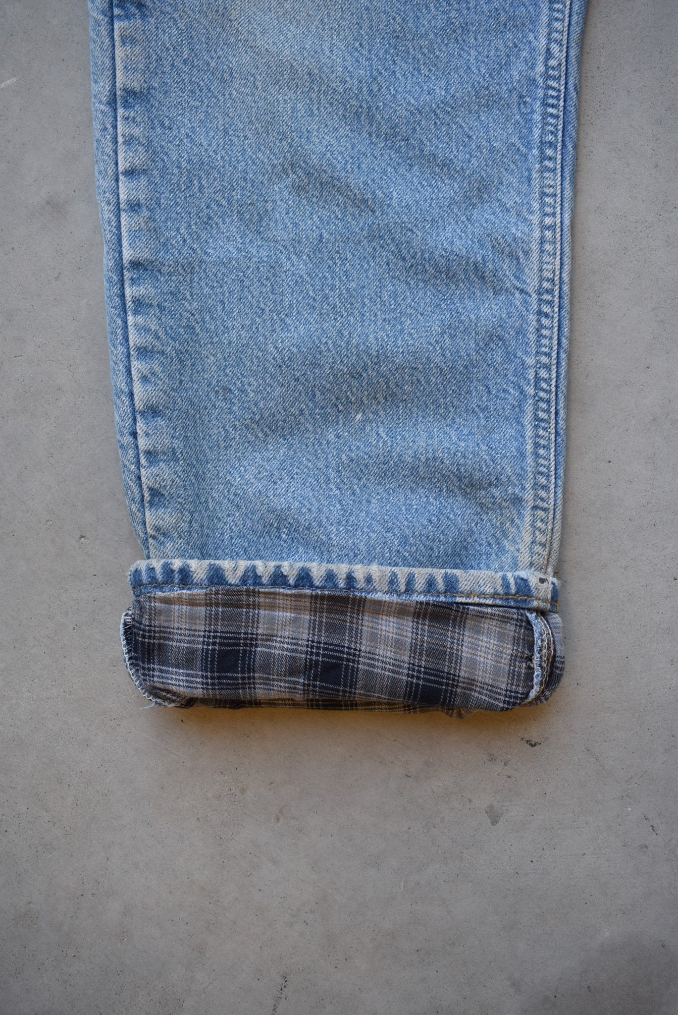 Carhartt Denim Flannel-Lined Jeans — 2000s (33) - Retrospective Store