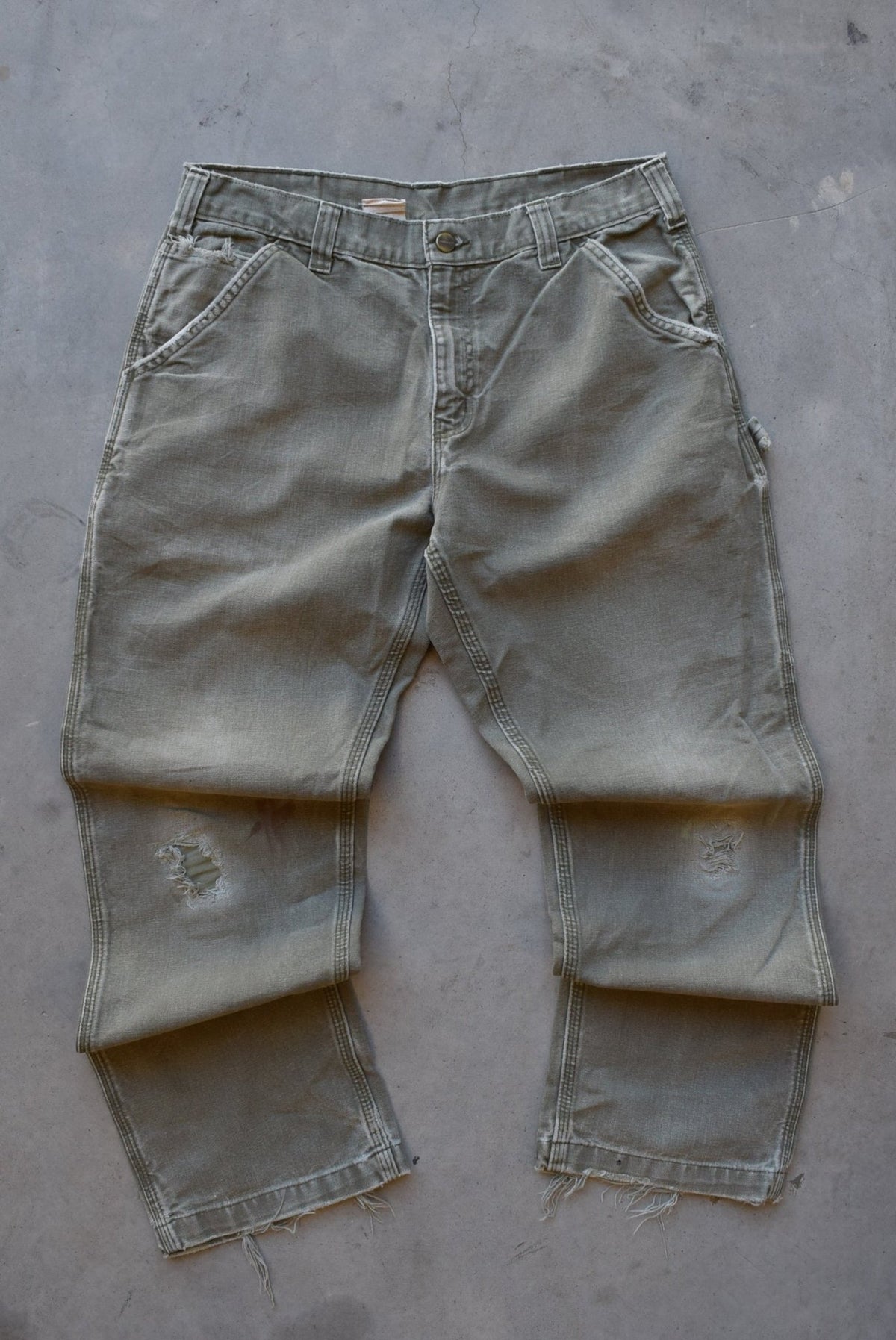 Carhartt Green Carpenter Pants — 2000s (34) - Retrospective Store