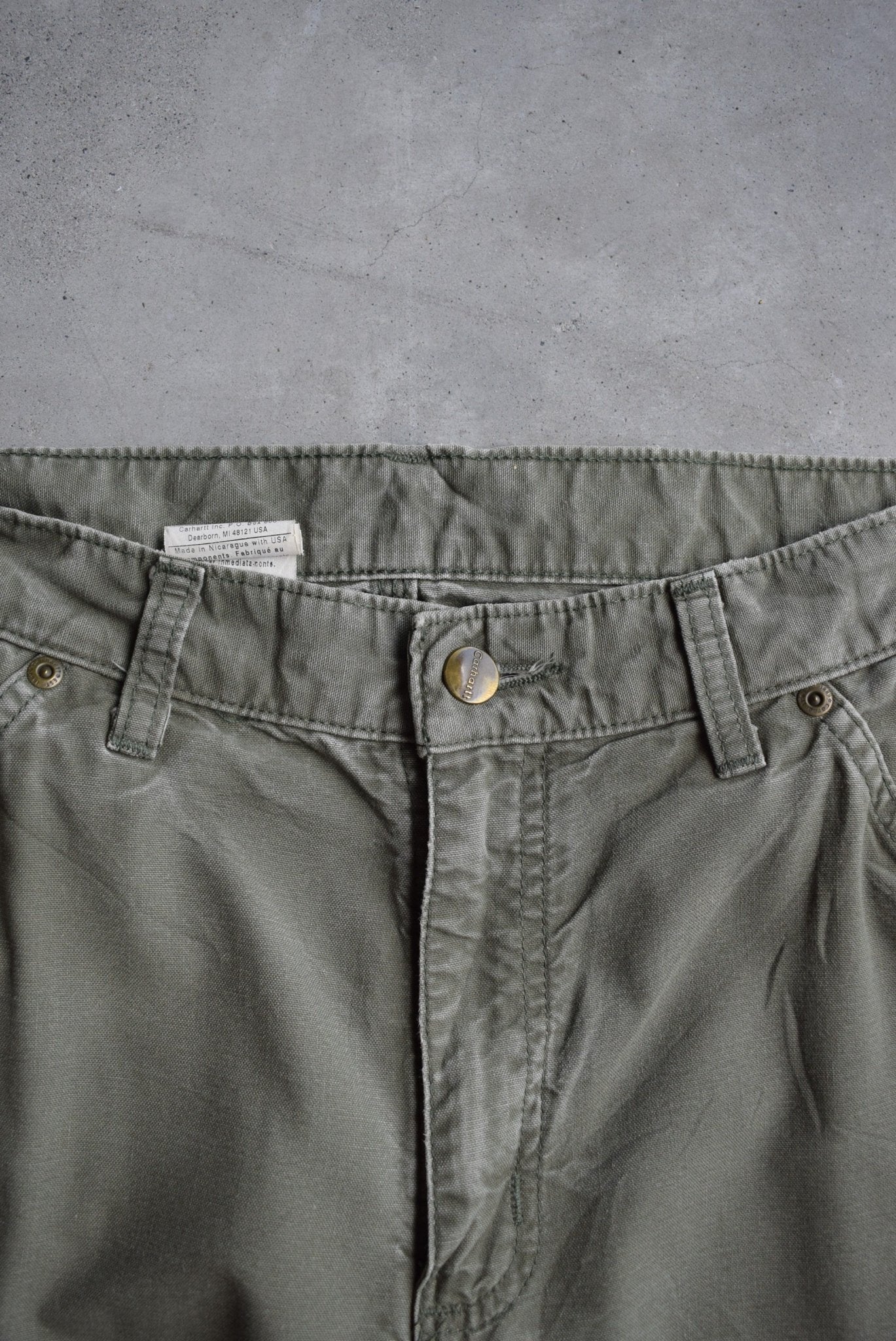 Carhartt Green Double-Knee Carpenter Pants — 2000s (29) - Retrospective Store