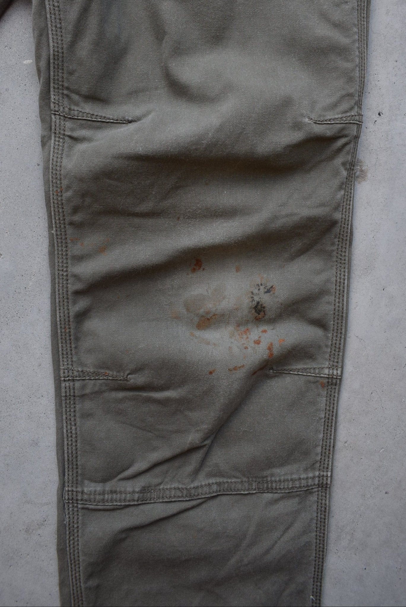 Carhartt Green Double-Knee Carpenter Pants — 2000s (32) - Retrospective Store