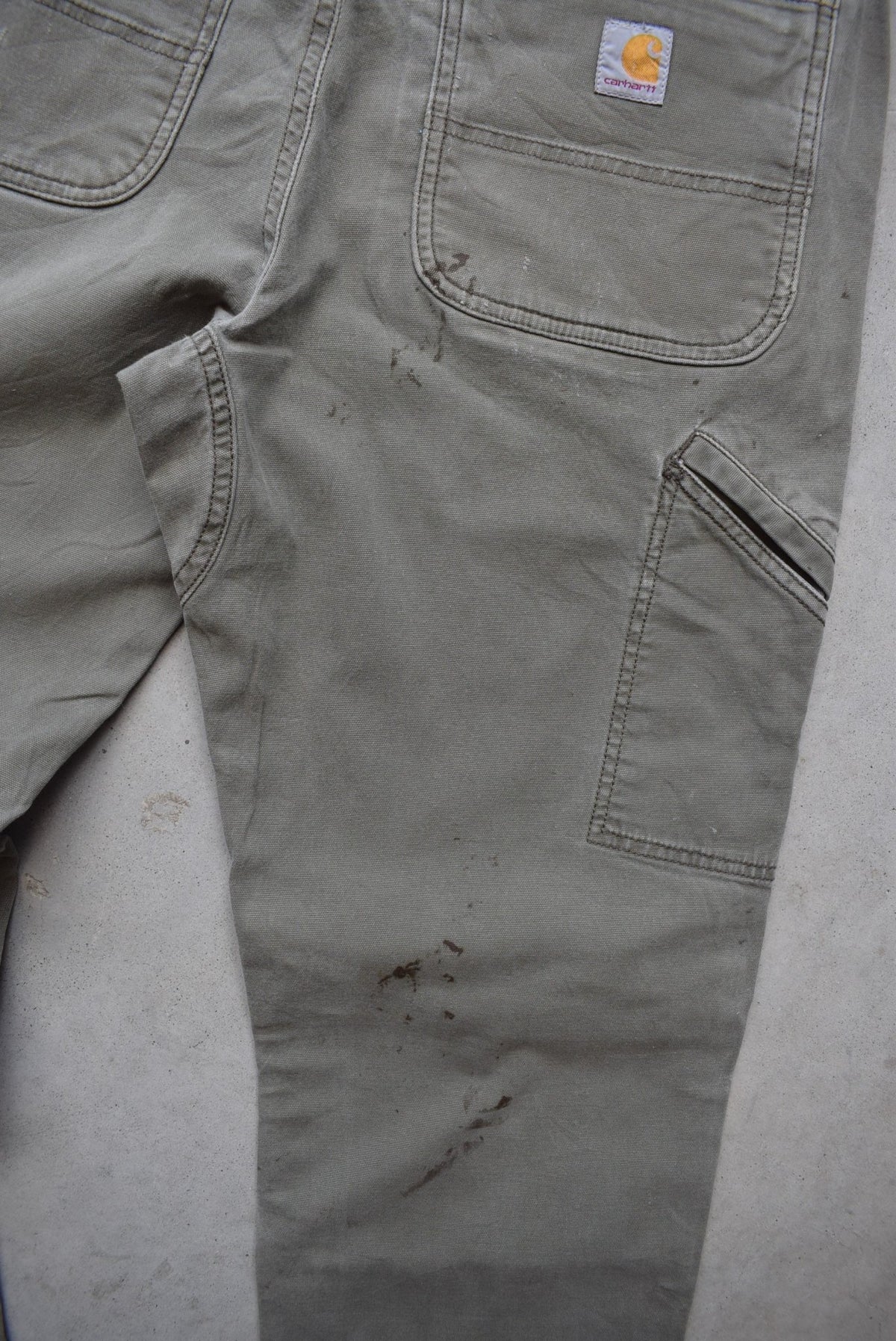 Carhartt Green Double-Knee Carpenter Pants — 2000s (34) - Retrospective Store