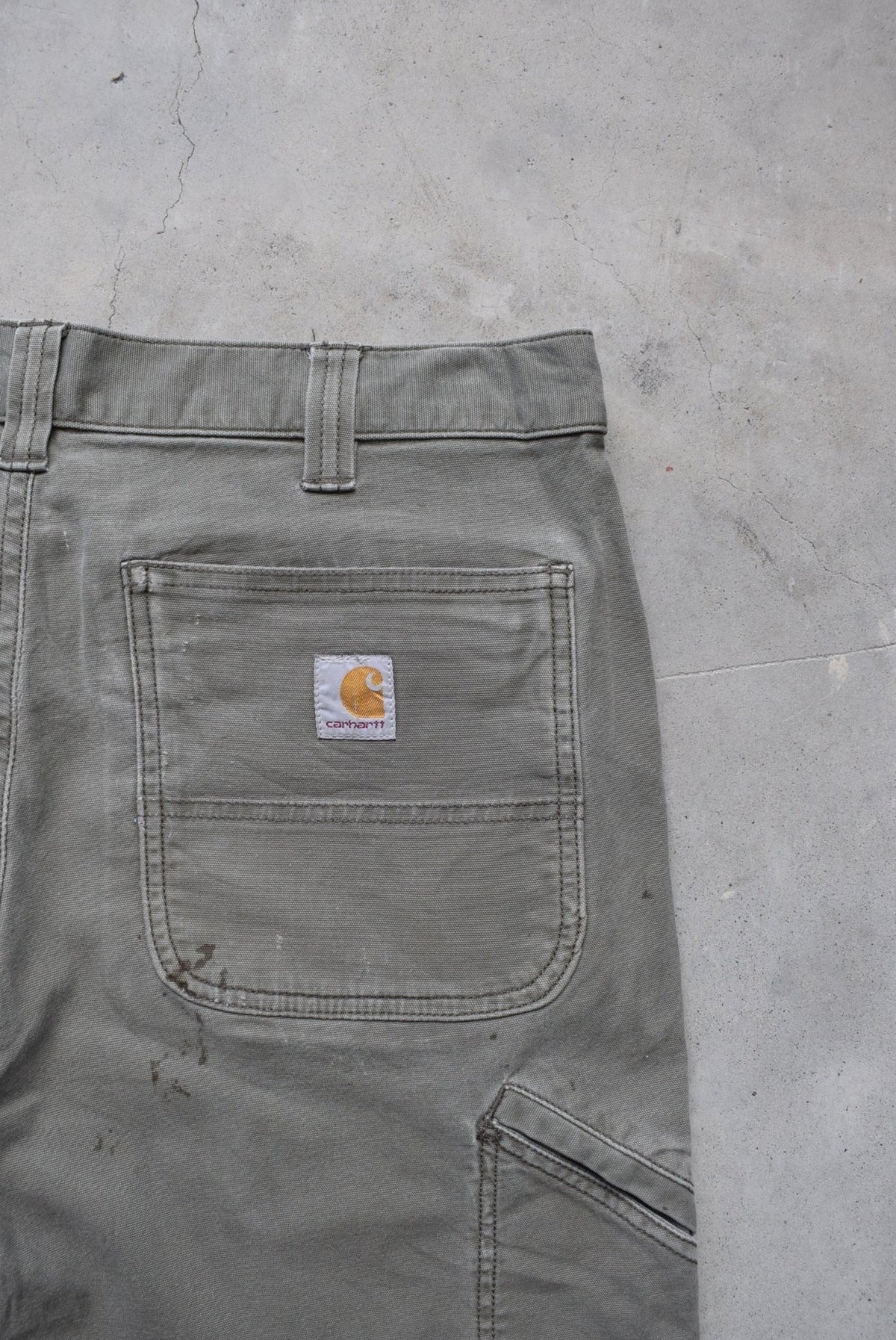 Carhartt Green Double-Knee Carpenter Pants — 2000s (34) - Retrospective Store