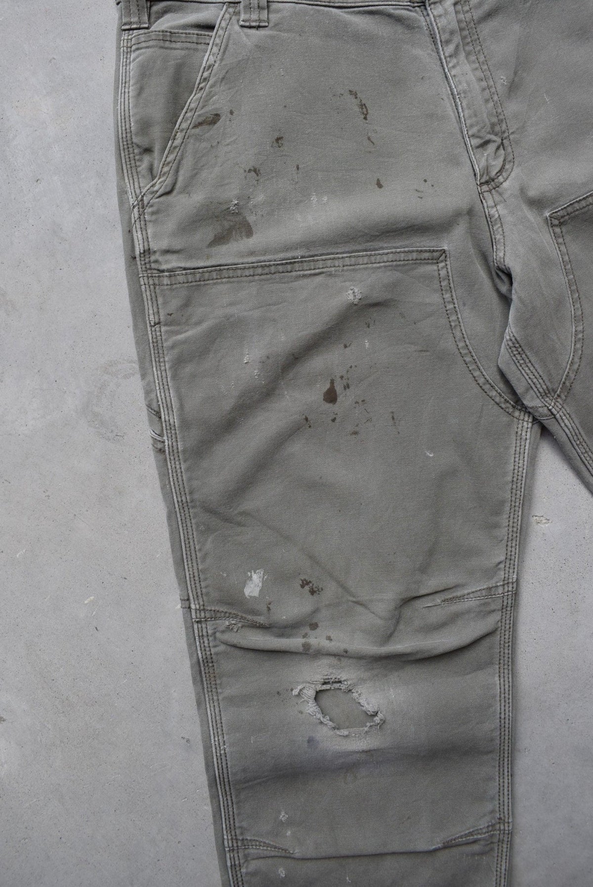 Carhartt Green Double-Knee Carpenter Pants — 2000s (34) - Retrospective Store