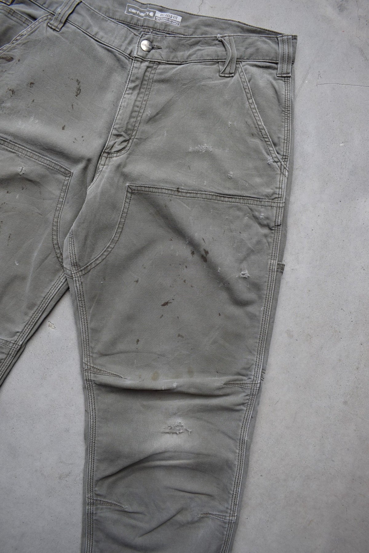 Carhartt Green Double-Knee Carpenter Pants — 2000s (34) - Retrospective Store