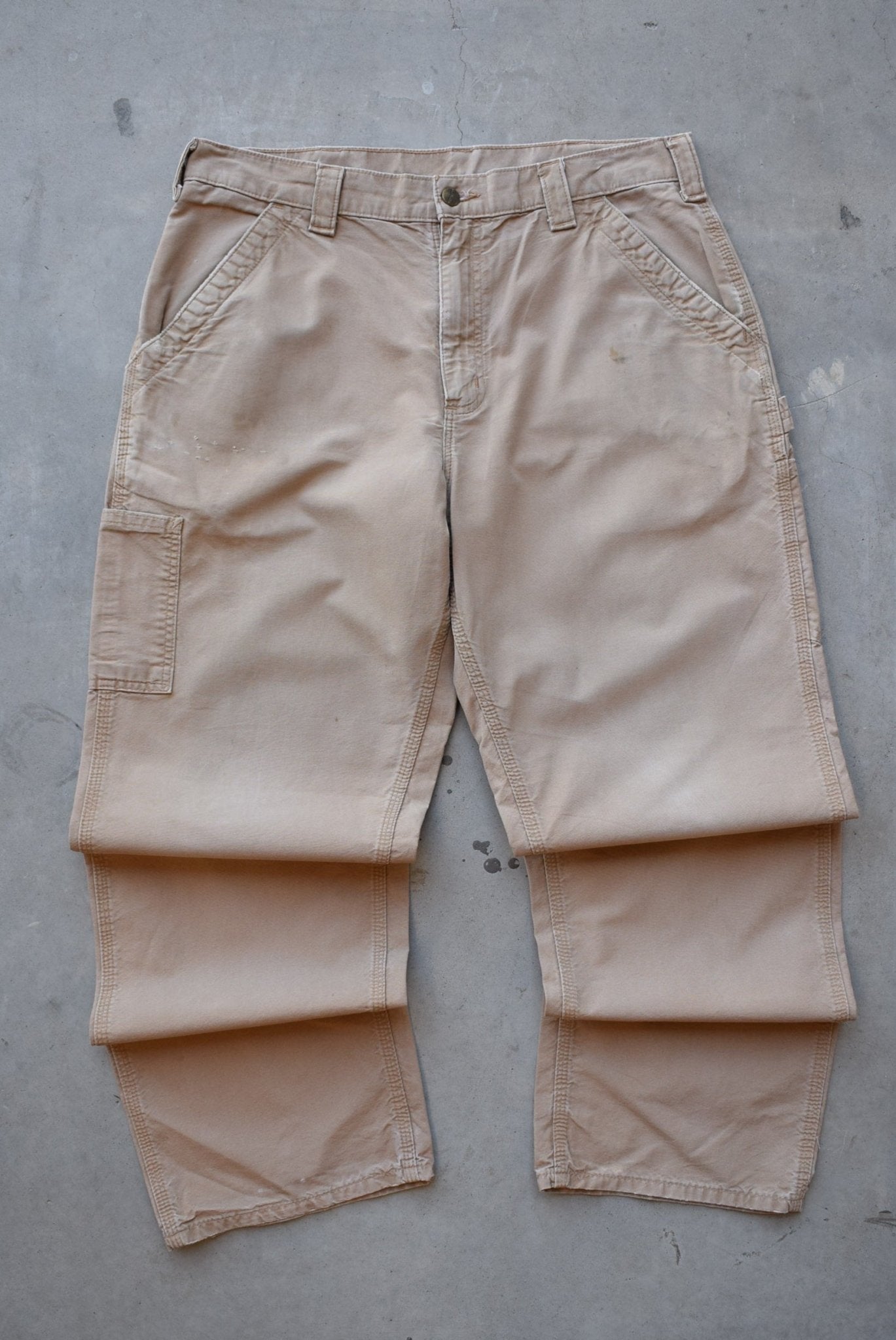 Carhartt Tan Carpenter Pants — 2000s (36) - Retrospective Store