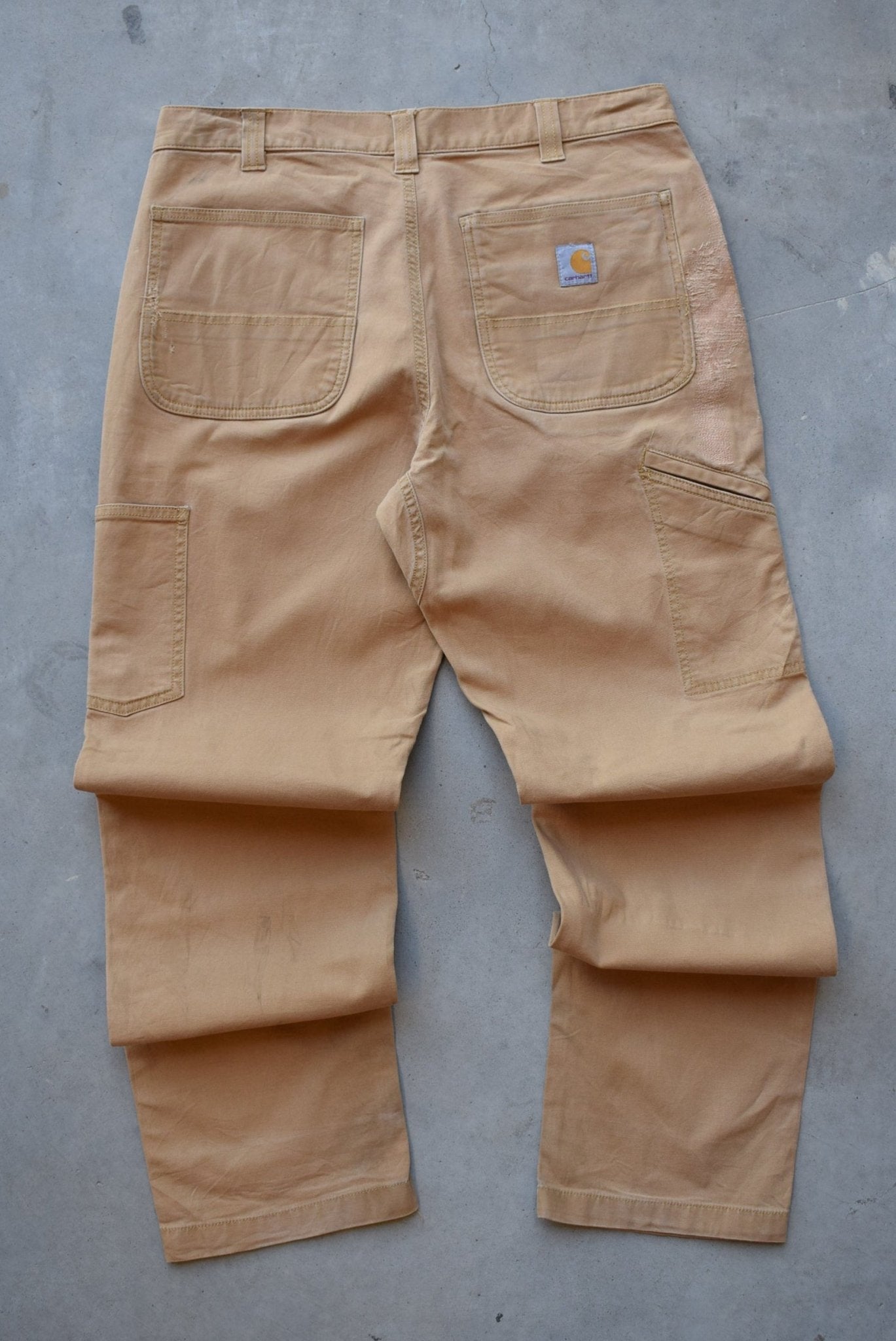 Carhartt Tan Double-Knee Carpenter Pants — 2000s (34) - Retrospective Store