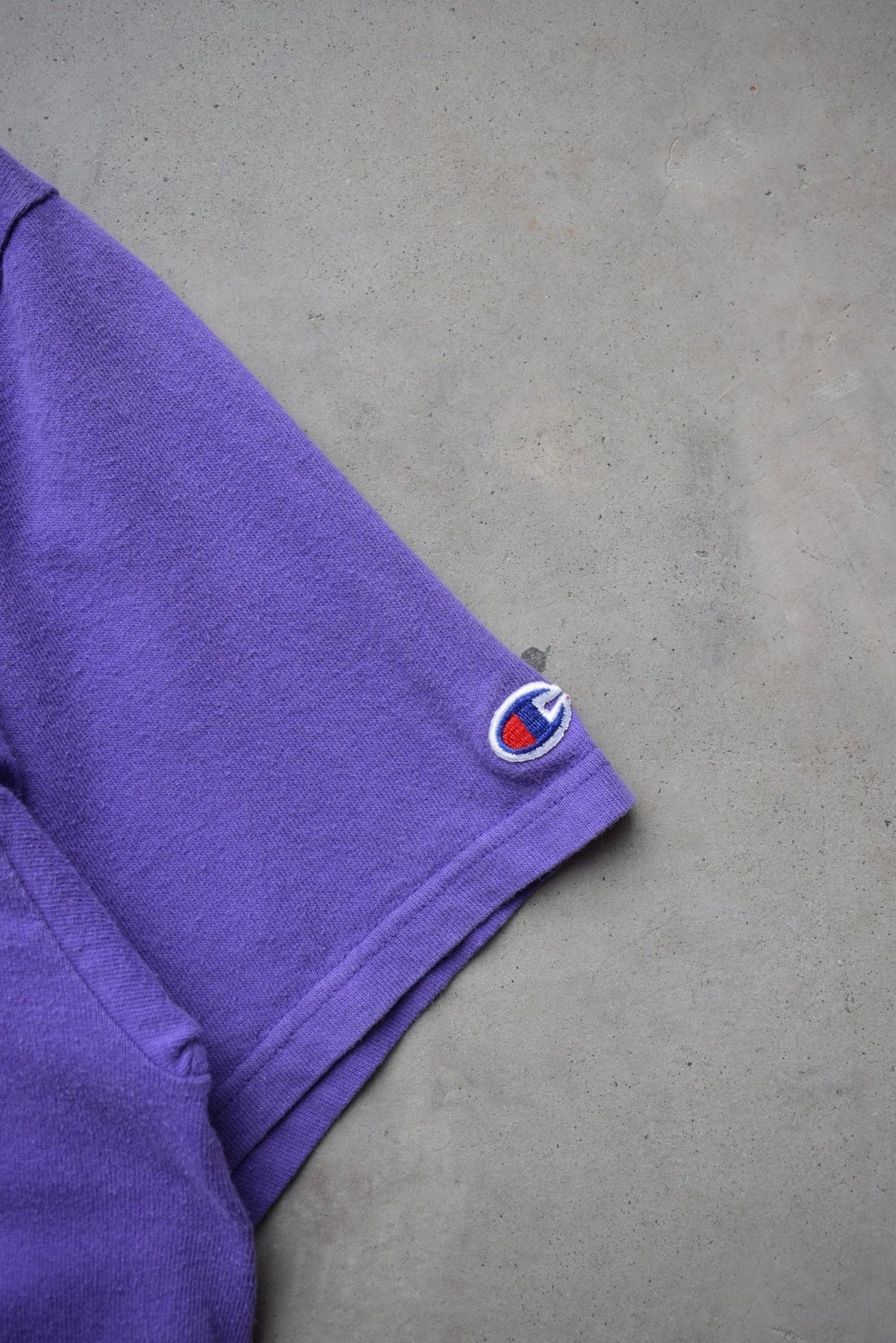 Champion x NBA Los Angeles Lakers Basketball Purple Graphic Tee — 1990s (L) - Retrospective Store