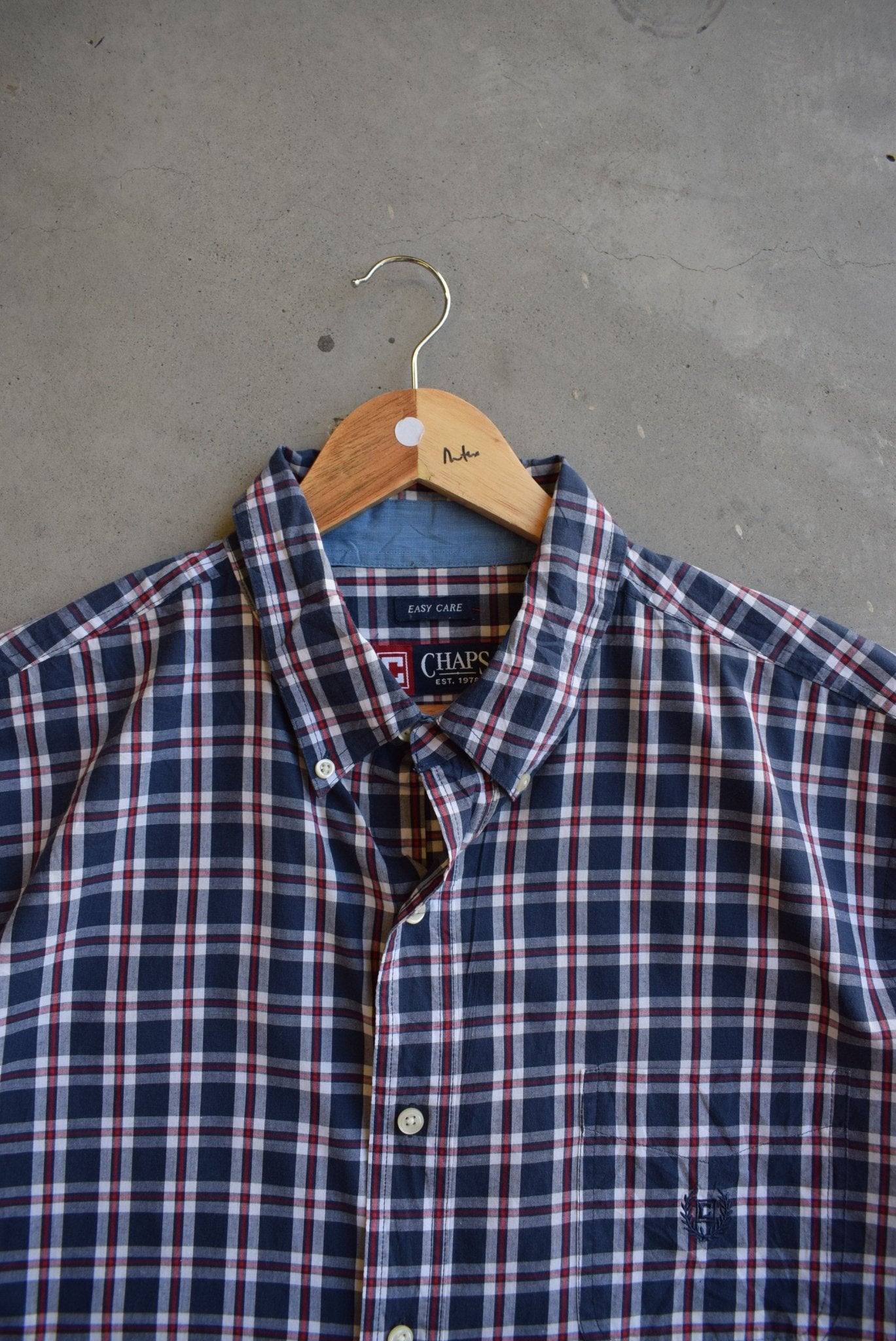 Chaps Ralph Lauren Cropped Button Up — 2000s (L) - Retrospective Store