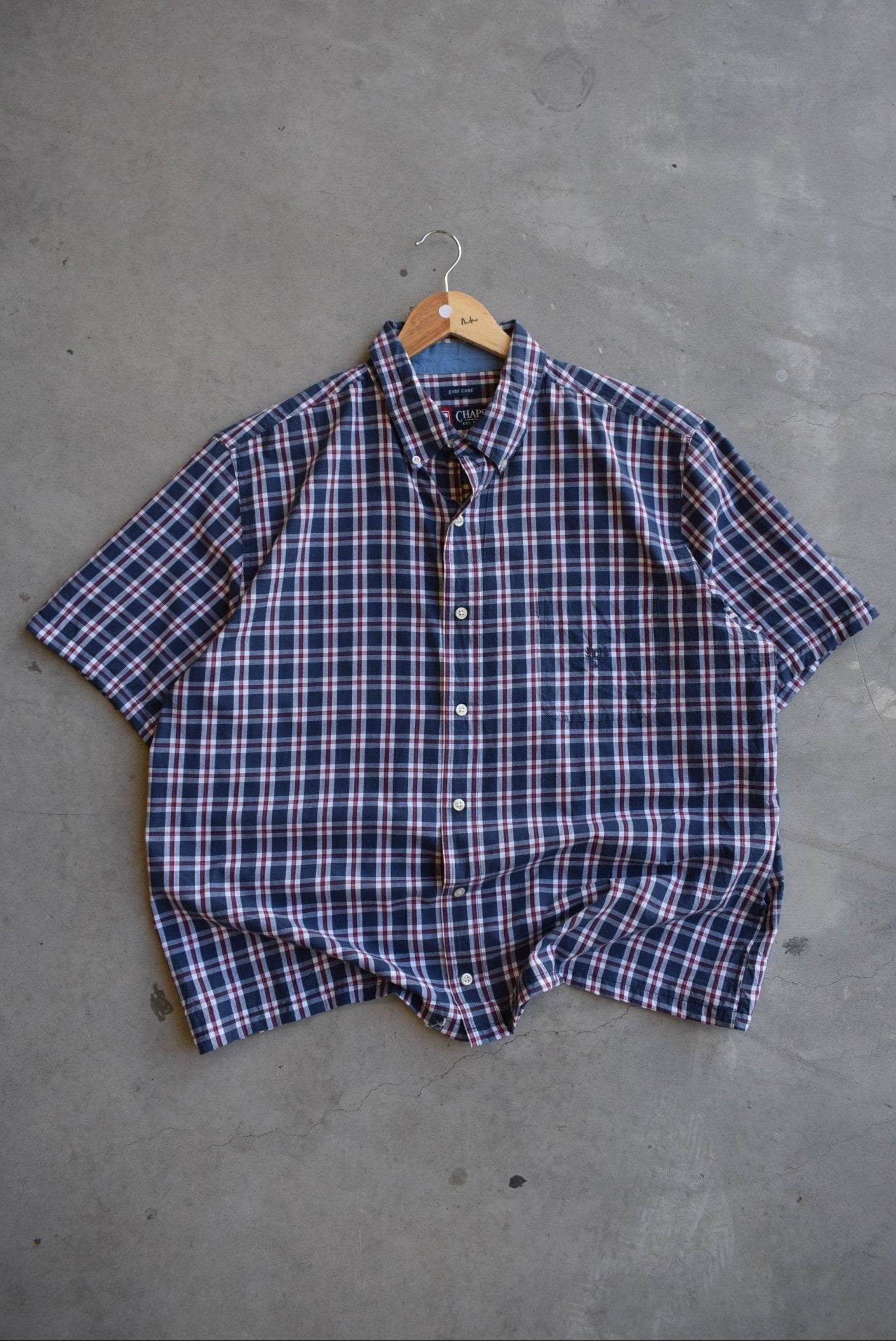 Chaps Ralph Lauren Cropped Button Up — 2000s (L) - Retrospective Store