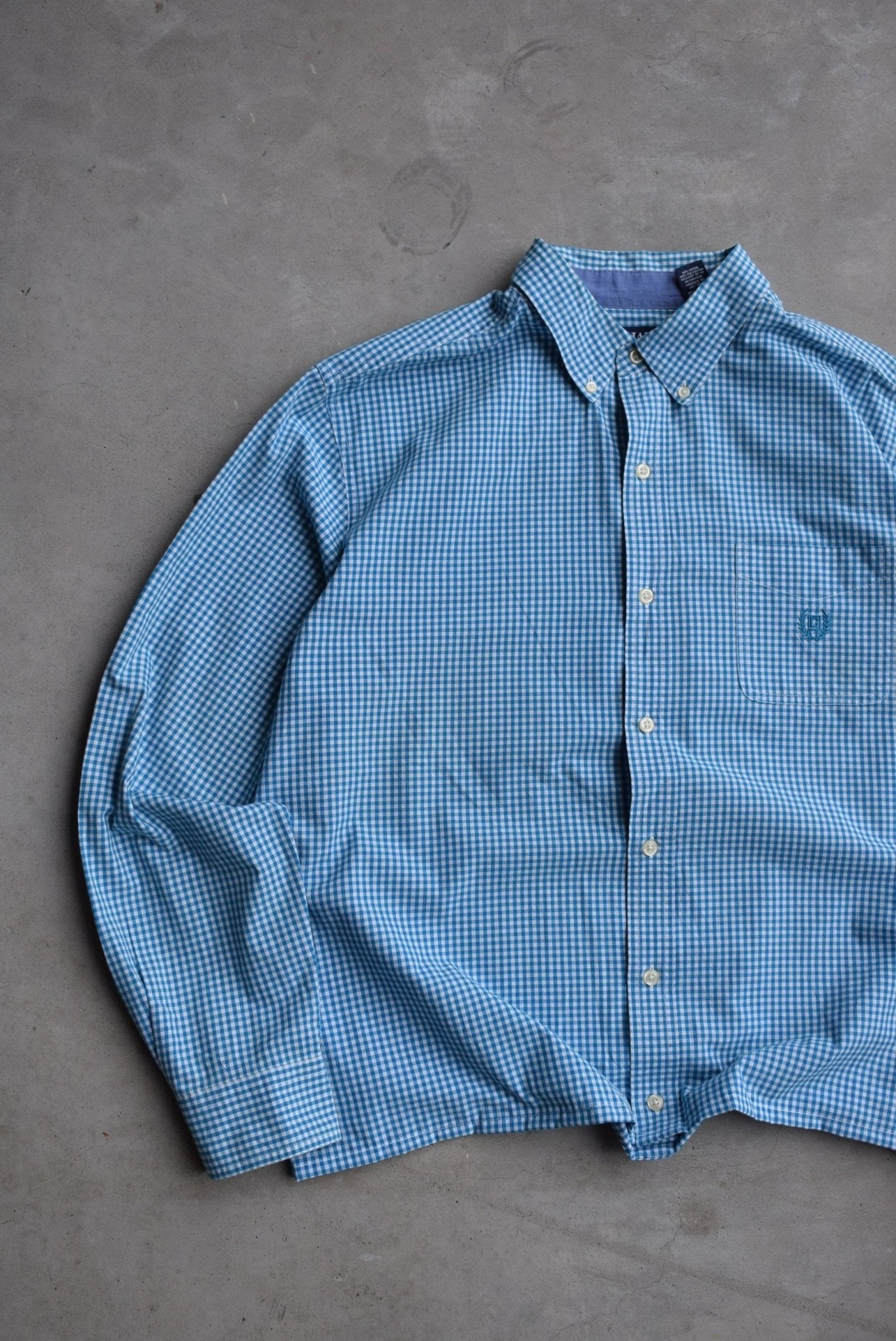 Chaps Ralph Lauren Cropped Long Sleeve Button Up — 2000s (L) - Retrospective Store