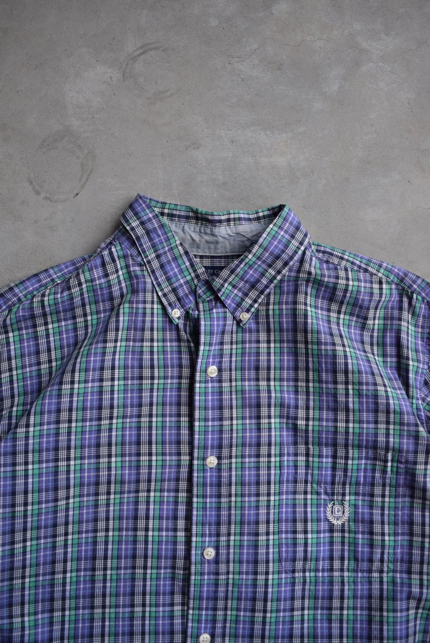 Chaps Ralph Lauren Cropped Long Sleeve Button Up — 2000s (L) - Retrospective Store