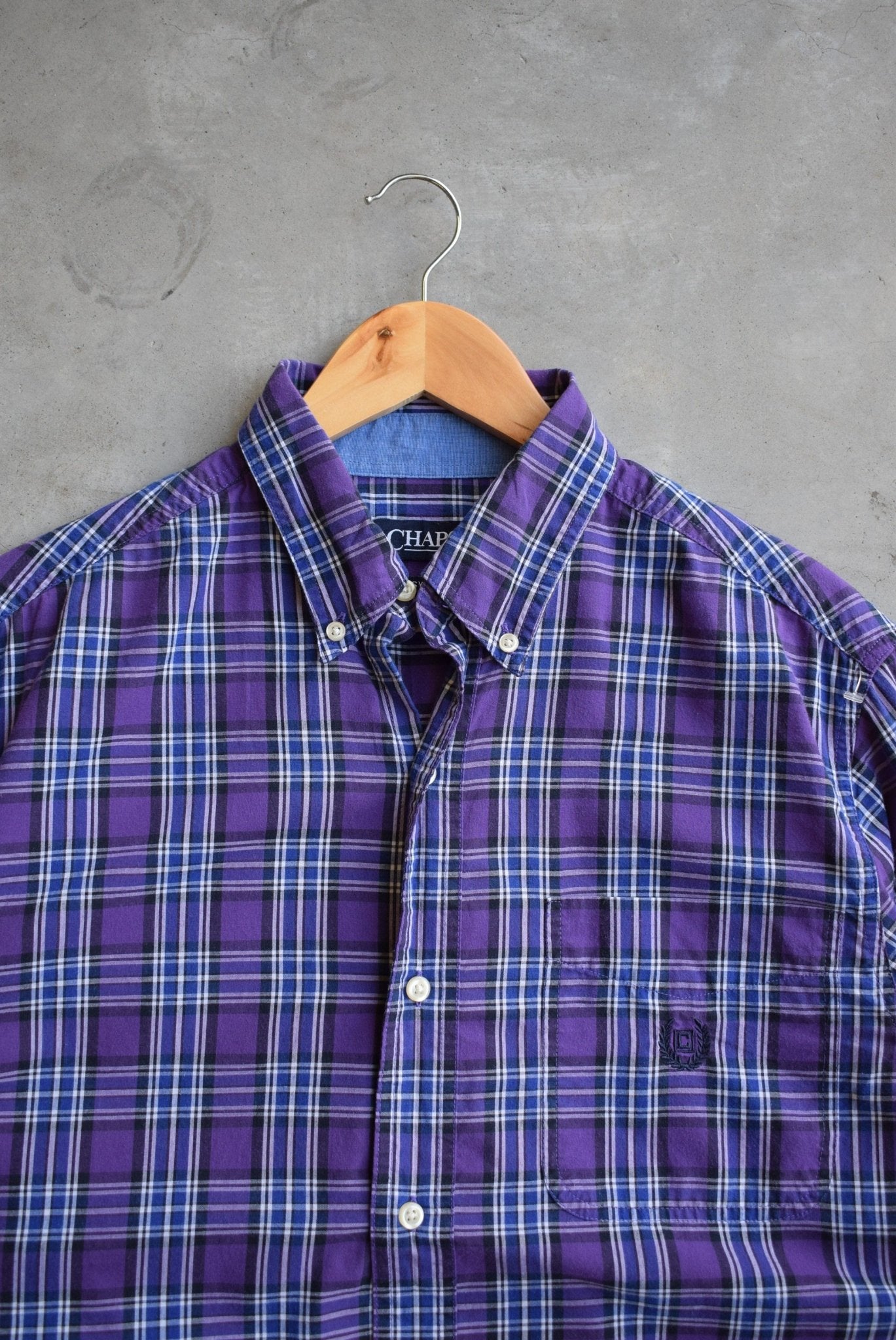 Chaps Ralph Lauren Cropped Long Sleeve Button Up — 2000s (L) - Retrospective Store
