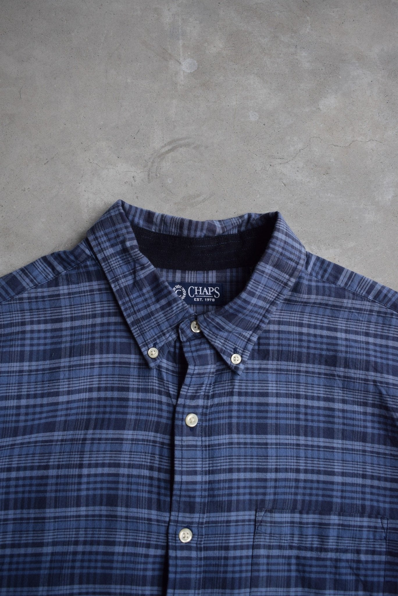 Chaps Ralph Lauren Cropped Long Sleeve Button Up — 2000s (L) - Retrospective Store