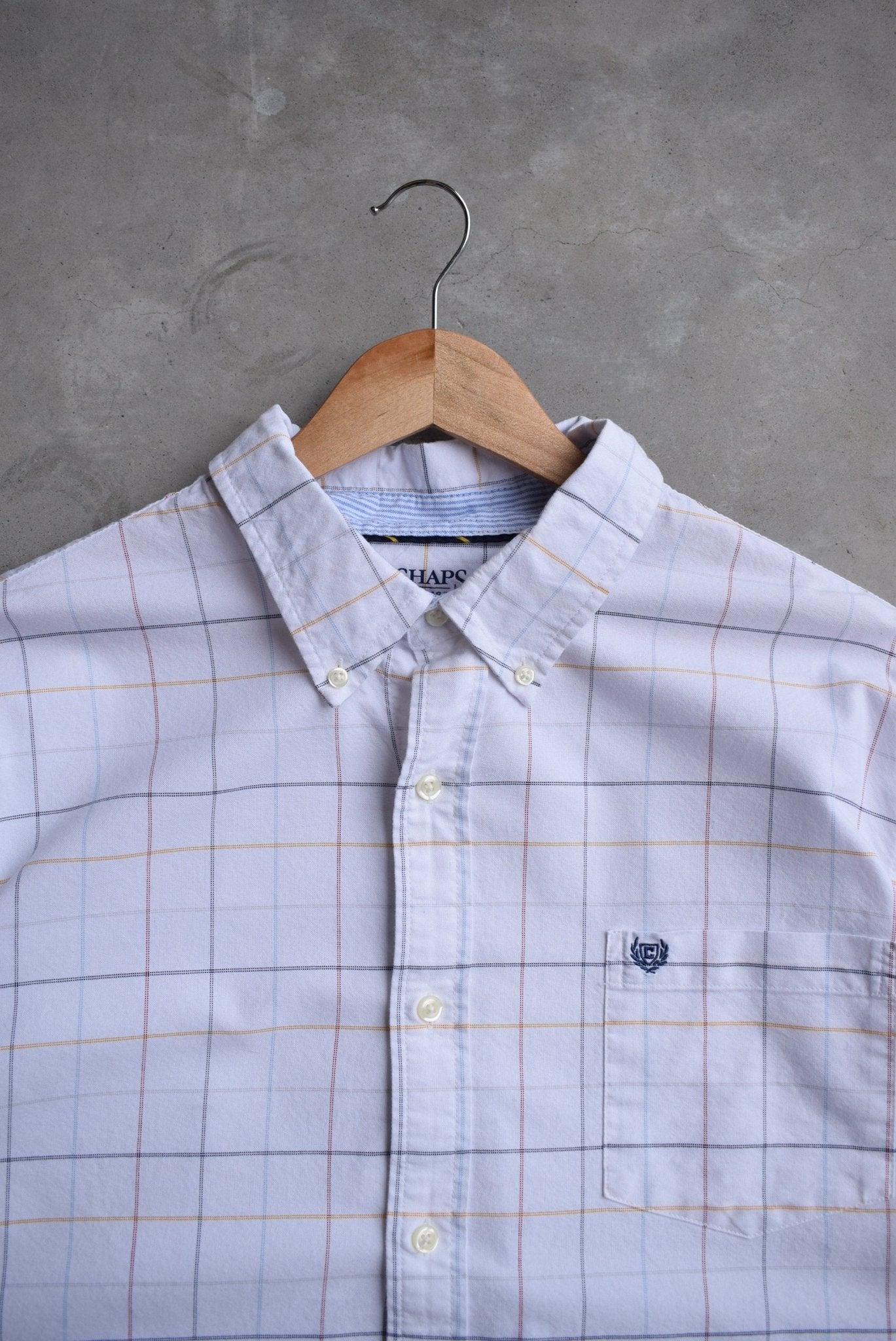 Chaps Ralph Lauren Cropped Long Sleeve Button Up — 2000s (L/XL) - Retrospective Store